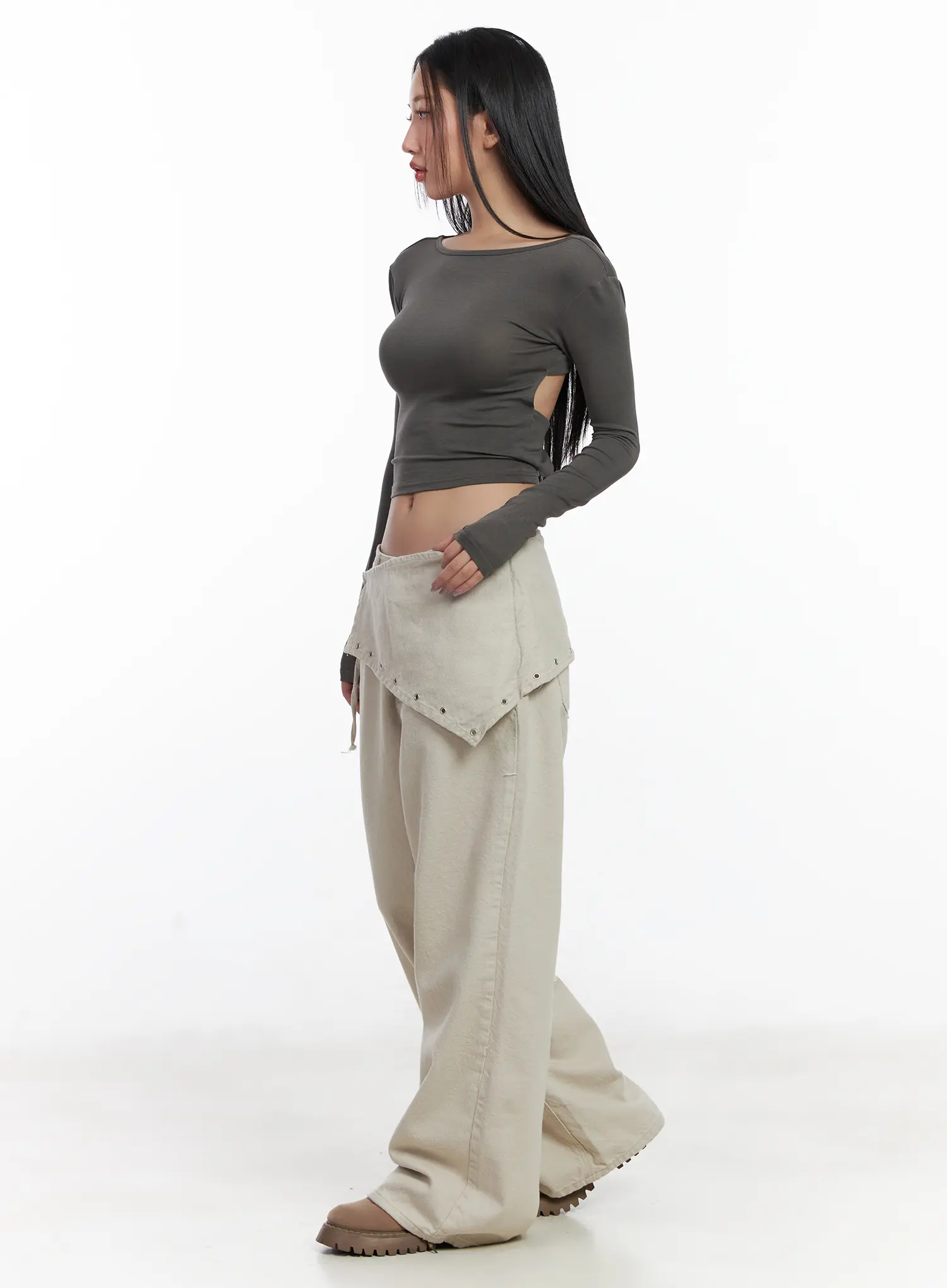 Backless Corset Crop Top CJ530 - Image 4