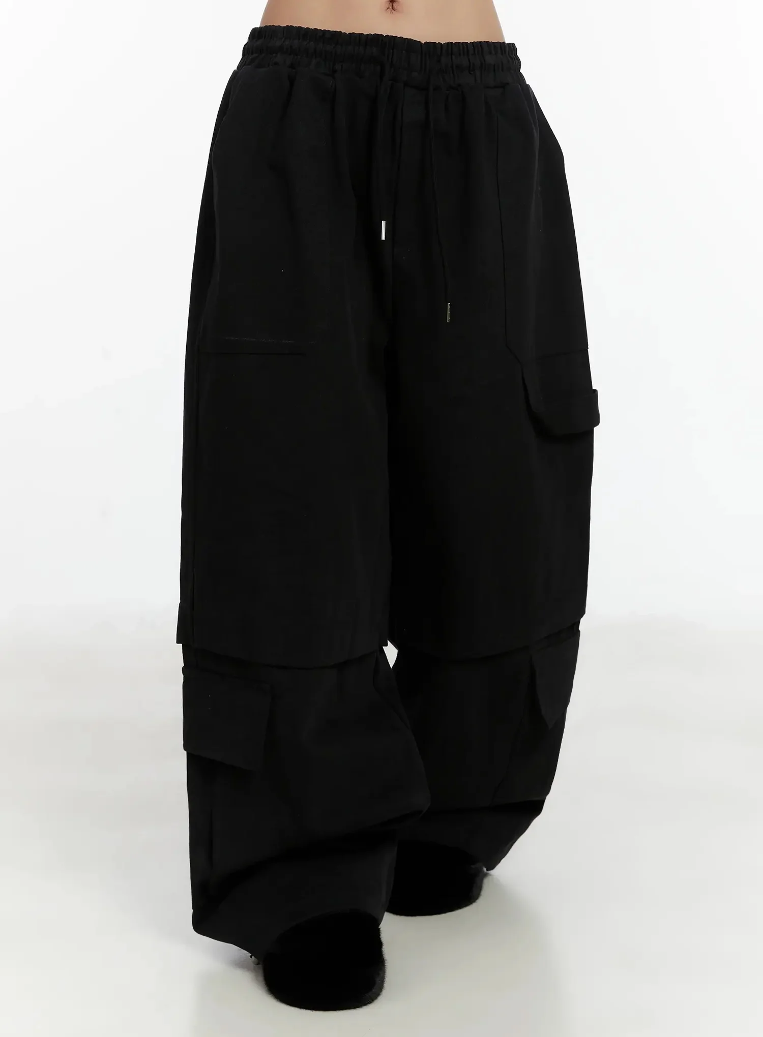 Baggy Drawstring Cargo Pants ID525 - Image 5