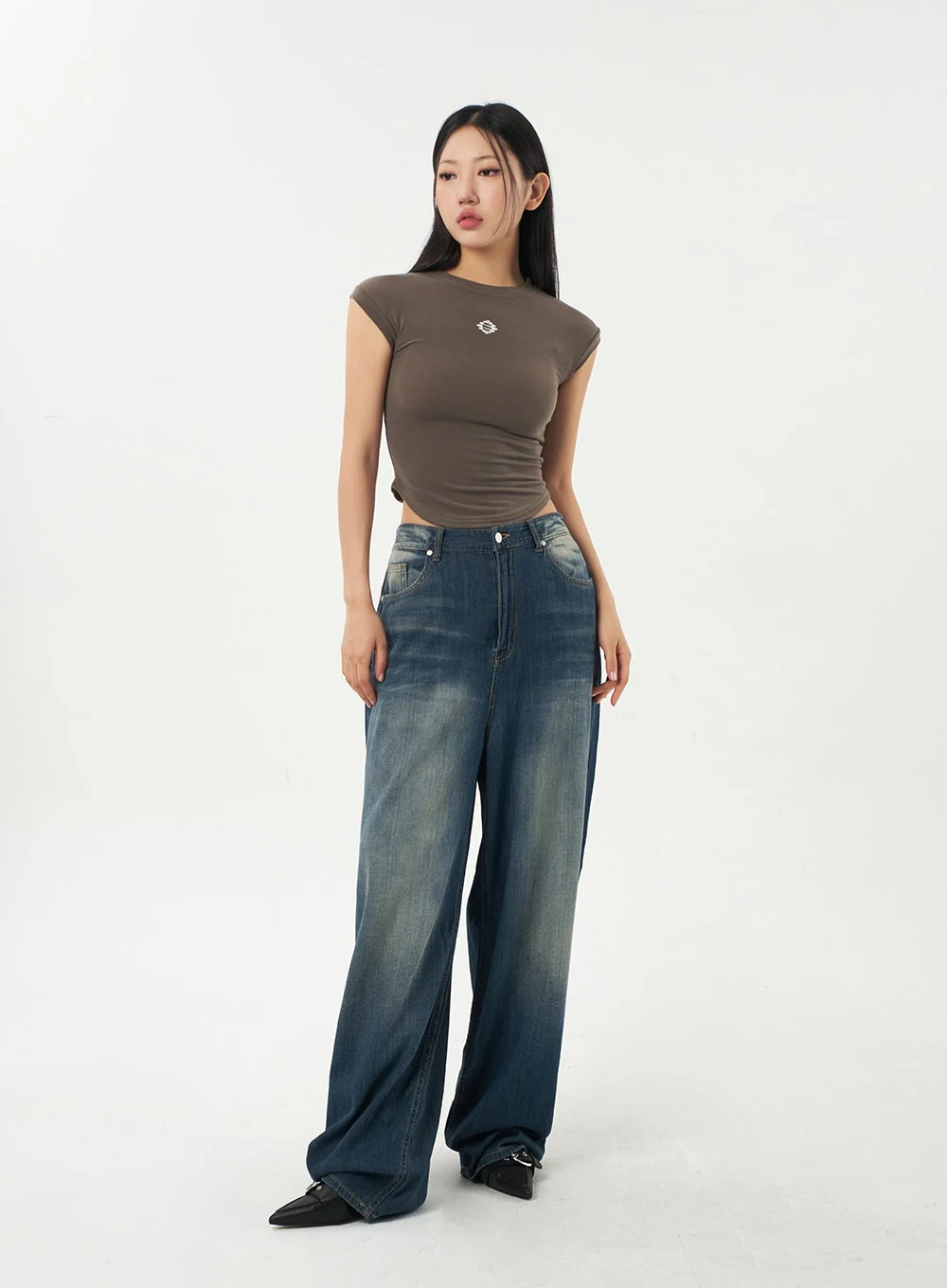 Baggy Low Rise Jeans CA326 - Image 8