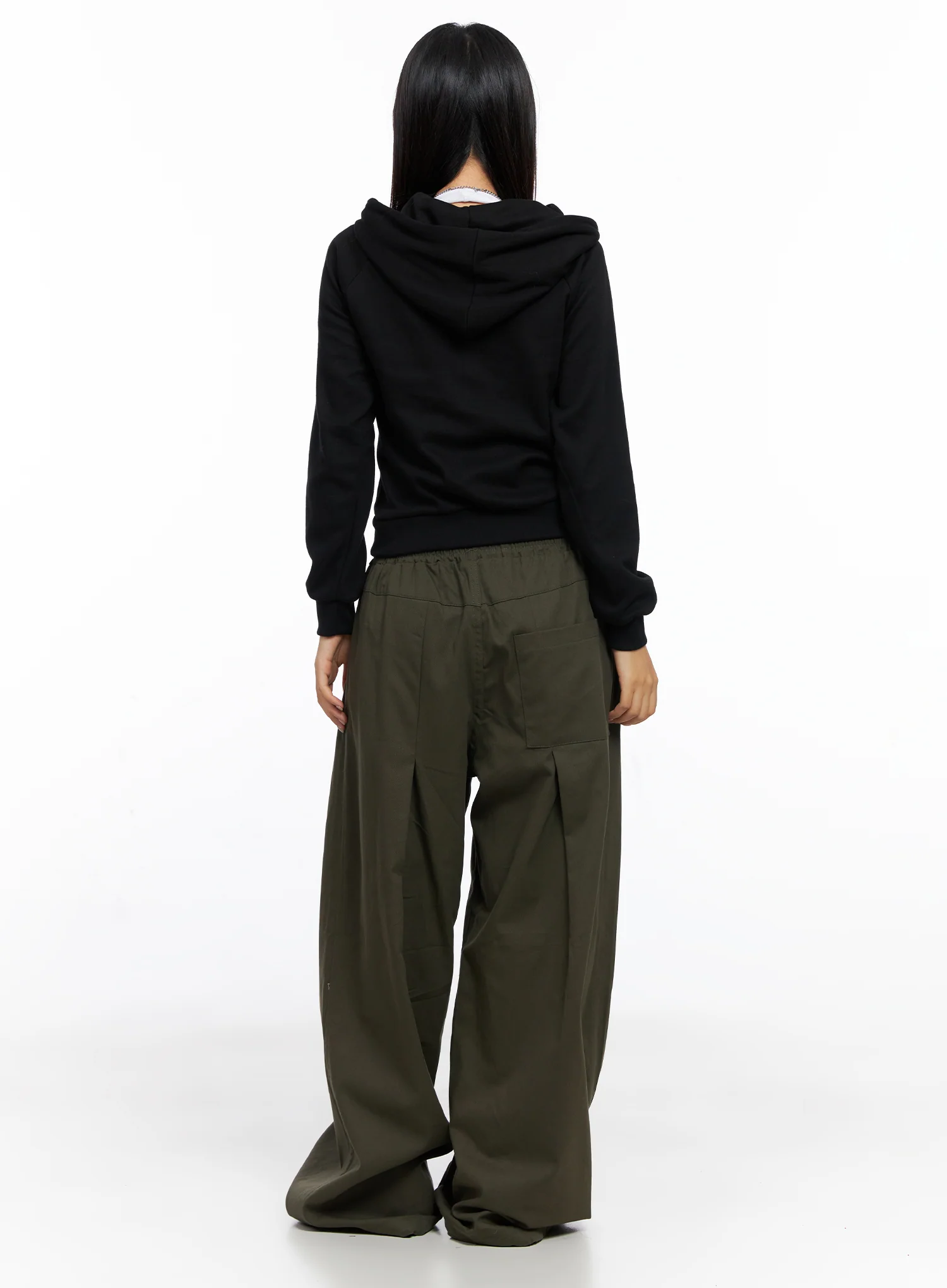 Balloon Wide Leg Cotton Pants CO515 - Image 9