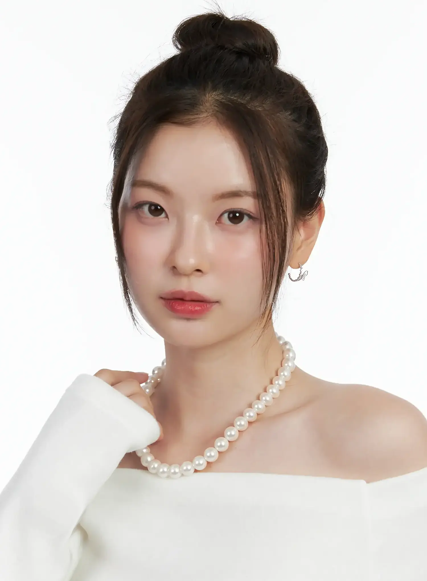 Basic Faux-Pearls Necklace IN510 - Image 2