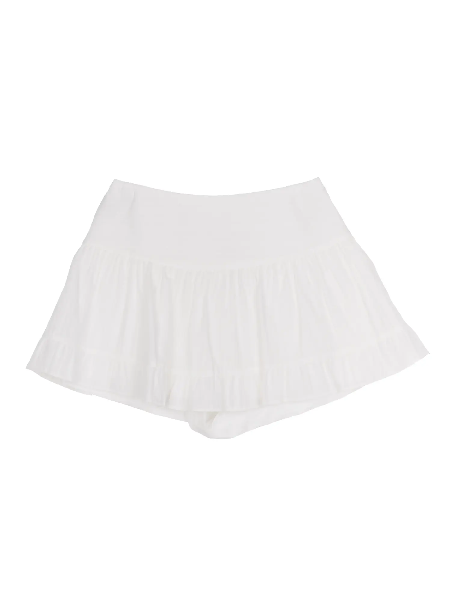 Basic Frill Flare Mini Skirt IU525 - Image 12