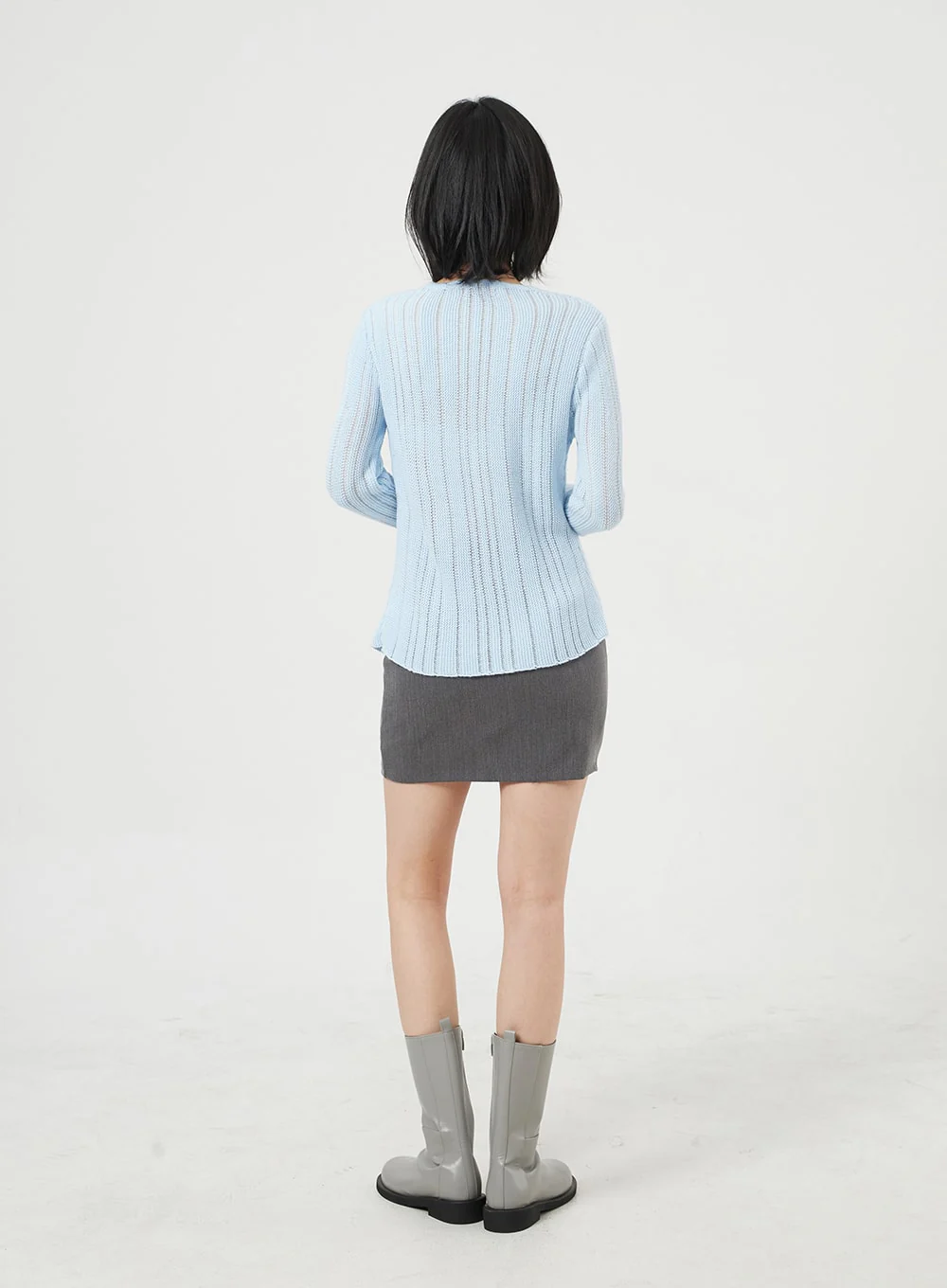 Basic Mini Skirt OM322 - Image 10