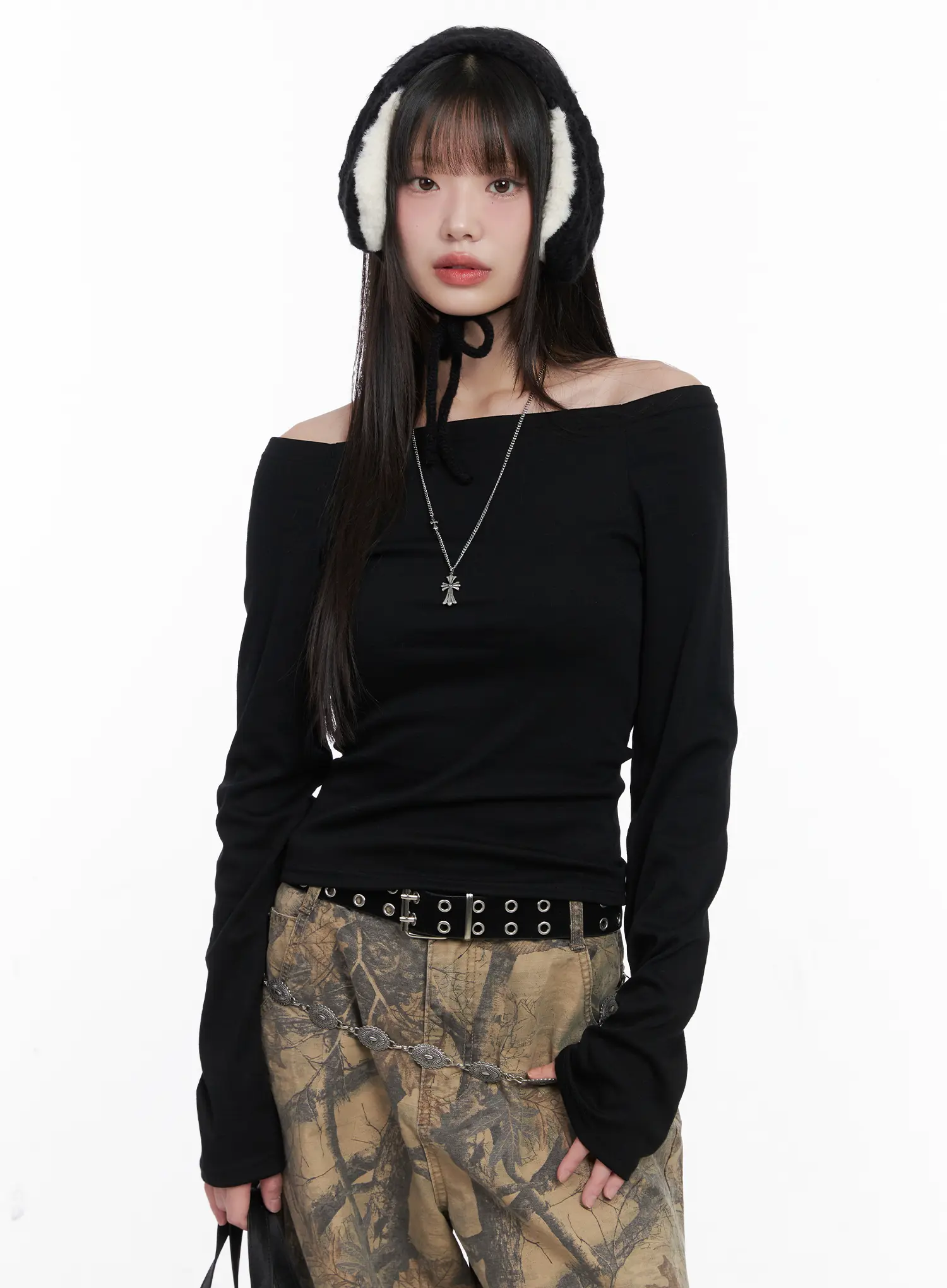 Basic Off-Shoulder Long Sleeve CN510