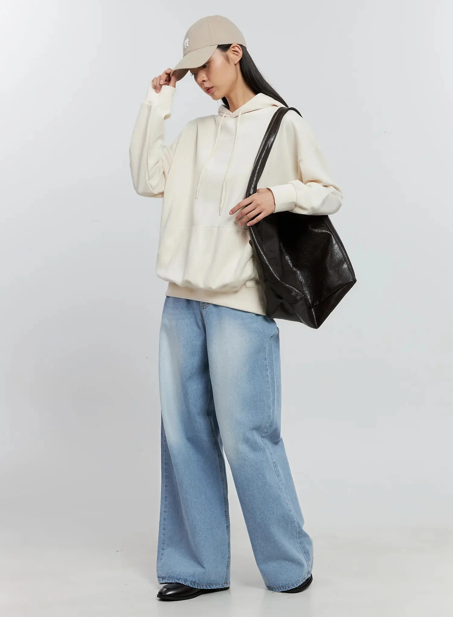 Basic Oversized Hoodie IS516 - Image 11