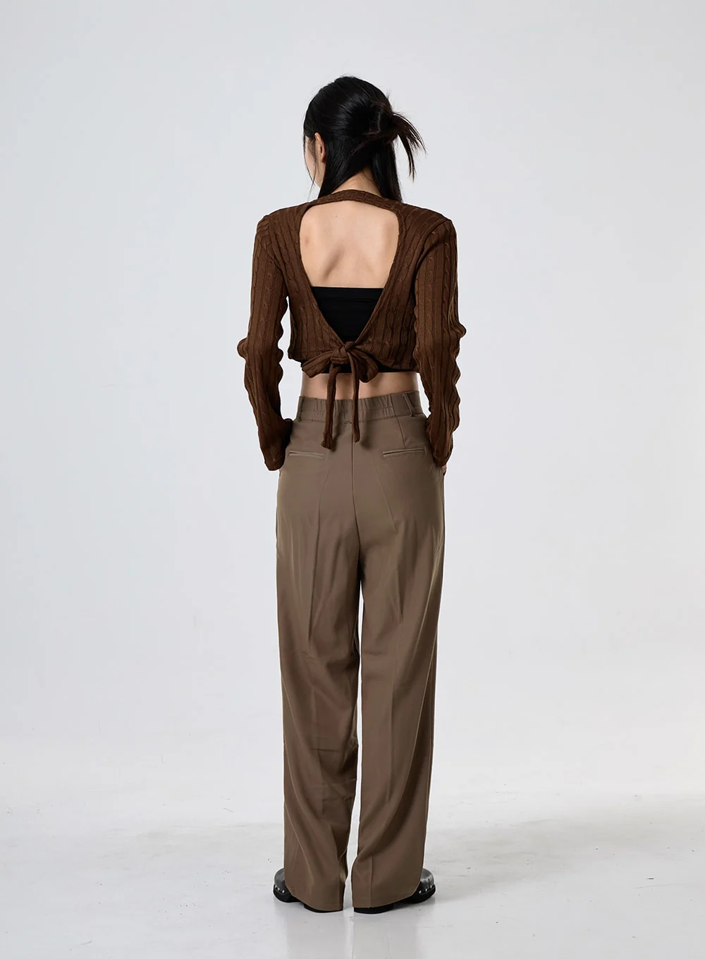Basic Pintuck Tailored Pants CG30 - Image 10