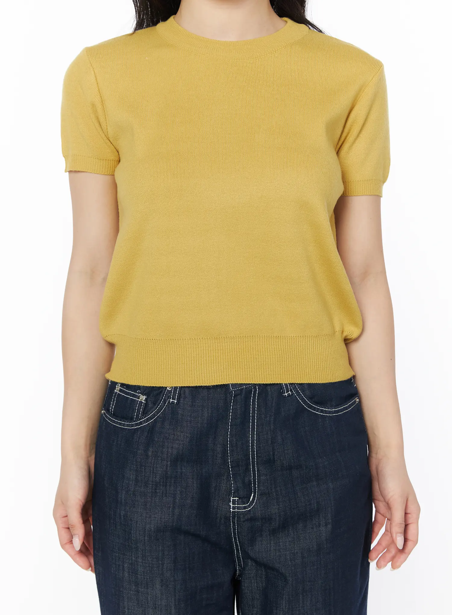 Basic Ribbed Knit Top CD805 - Image 8
