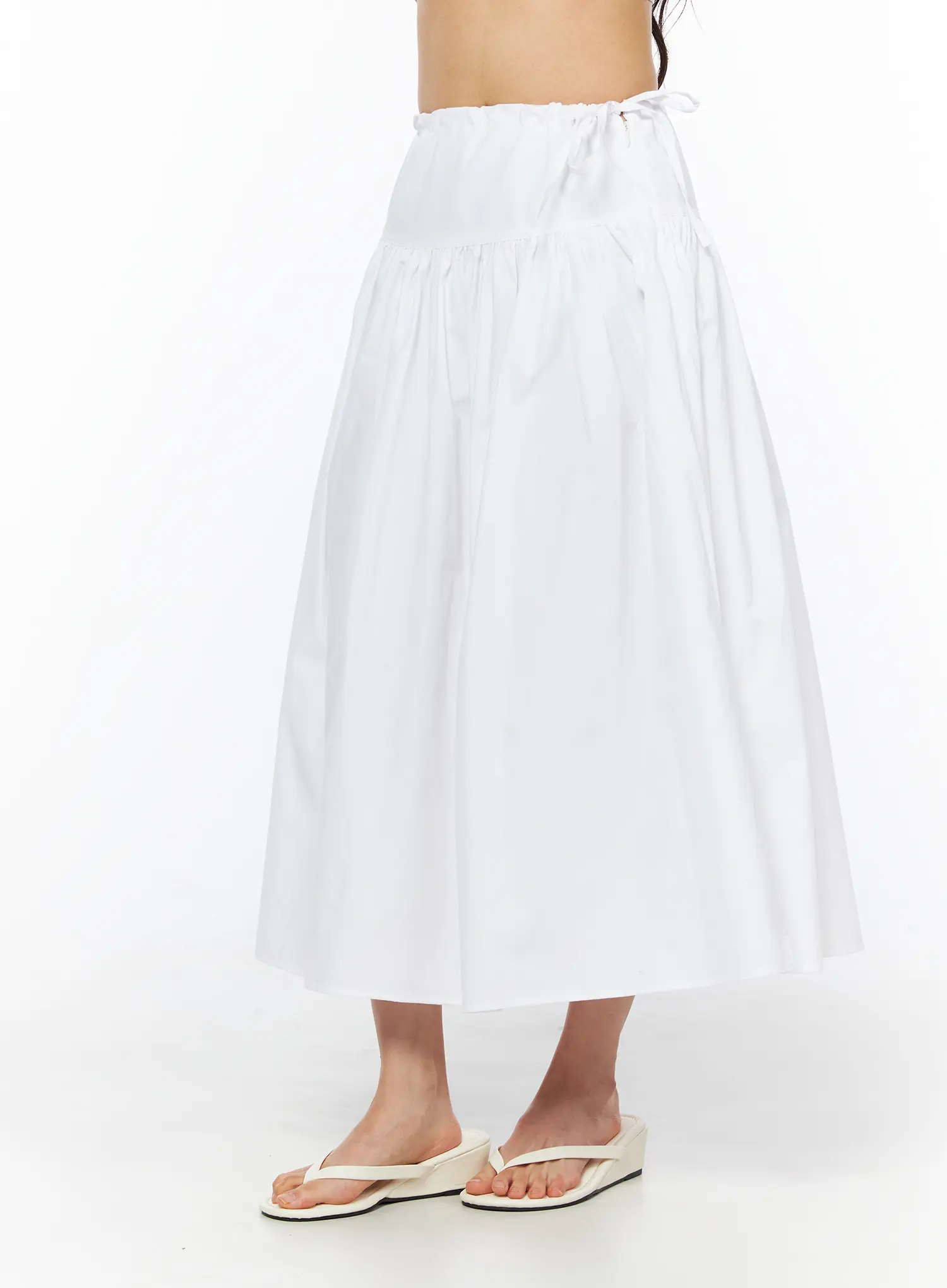 Basic Ribbon Maxi Skirt CU522 - Image 4