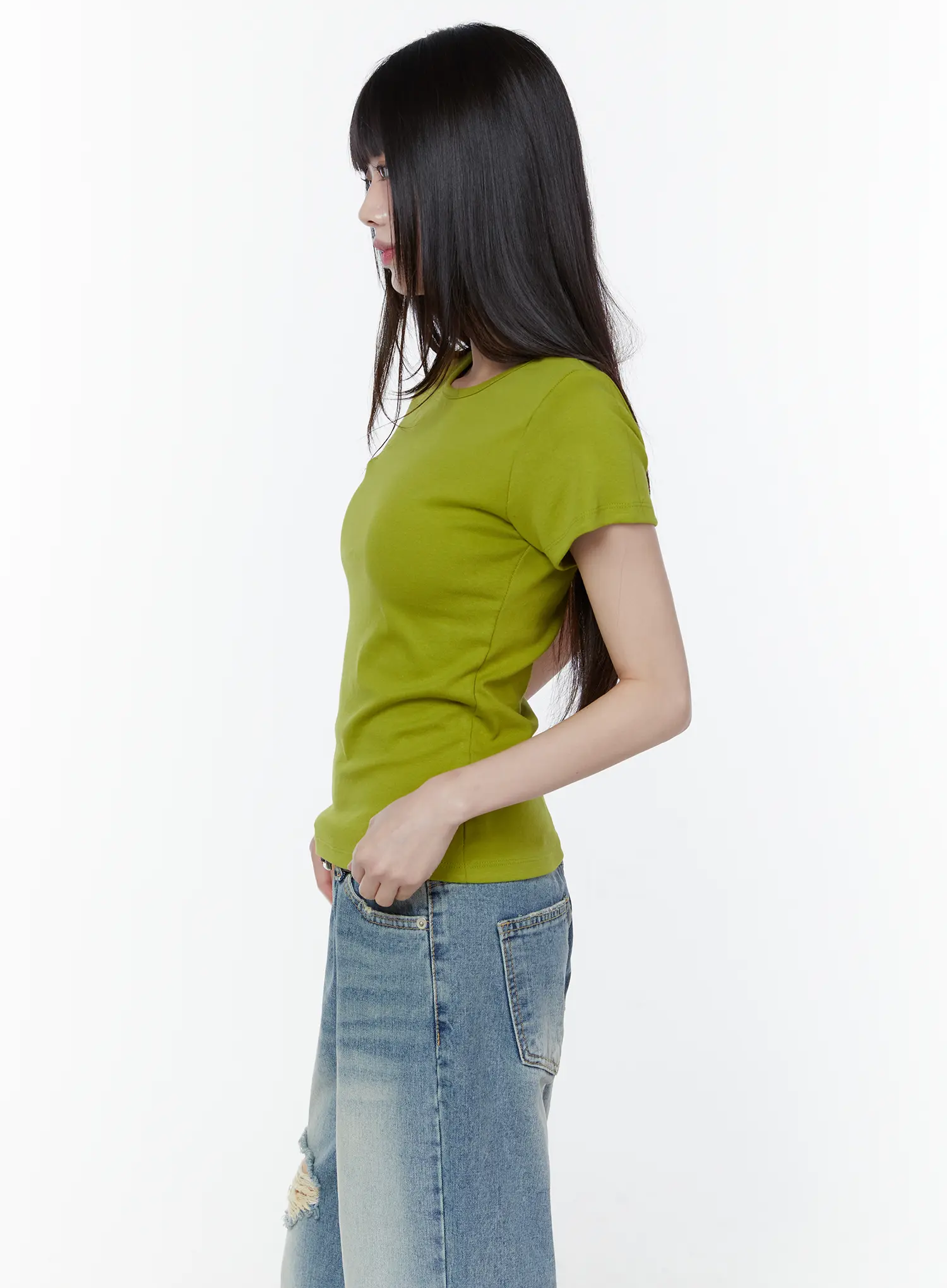 Basic Short Sleeve Tee CU505 - Image 6