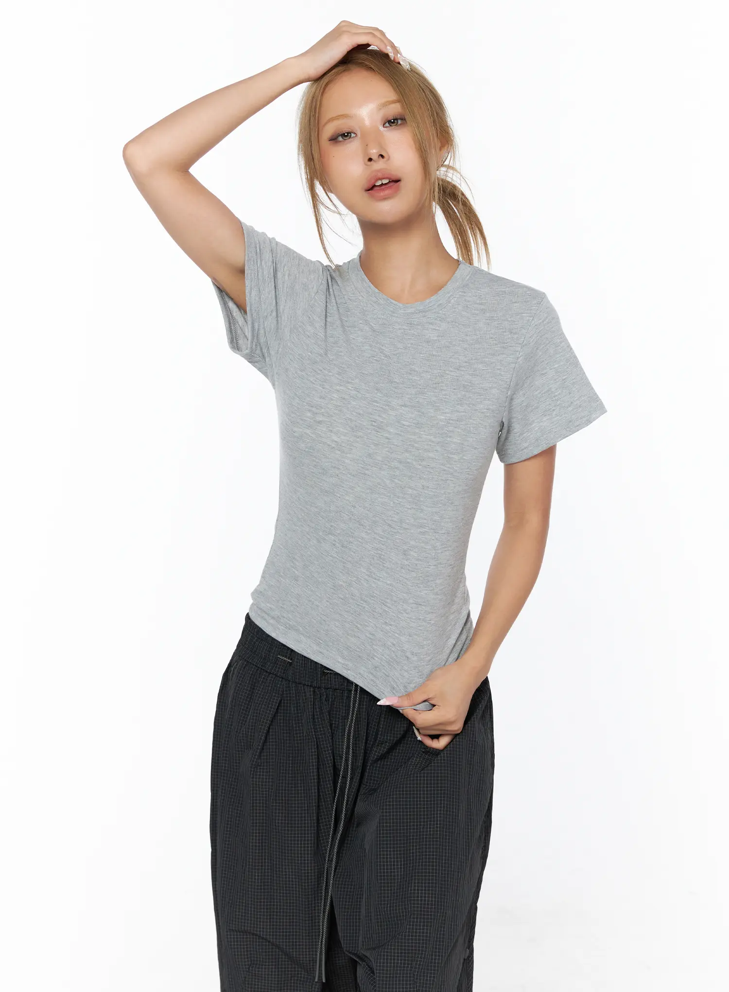 Basic Short Sleeve Top CU523 - Image 12