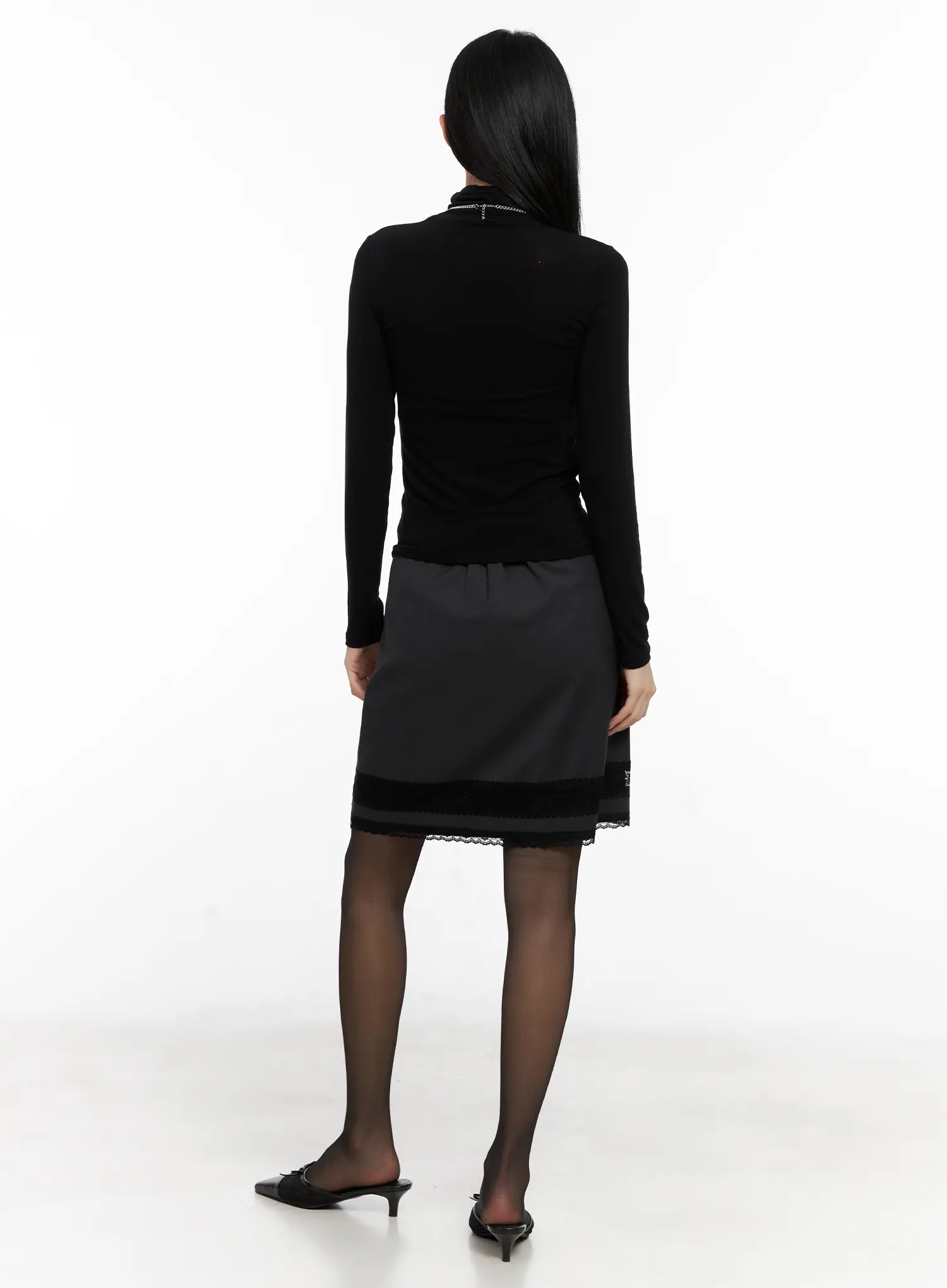 Basic Slim Fit Long Sleeve Turtleneck CG526 - Image 5