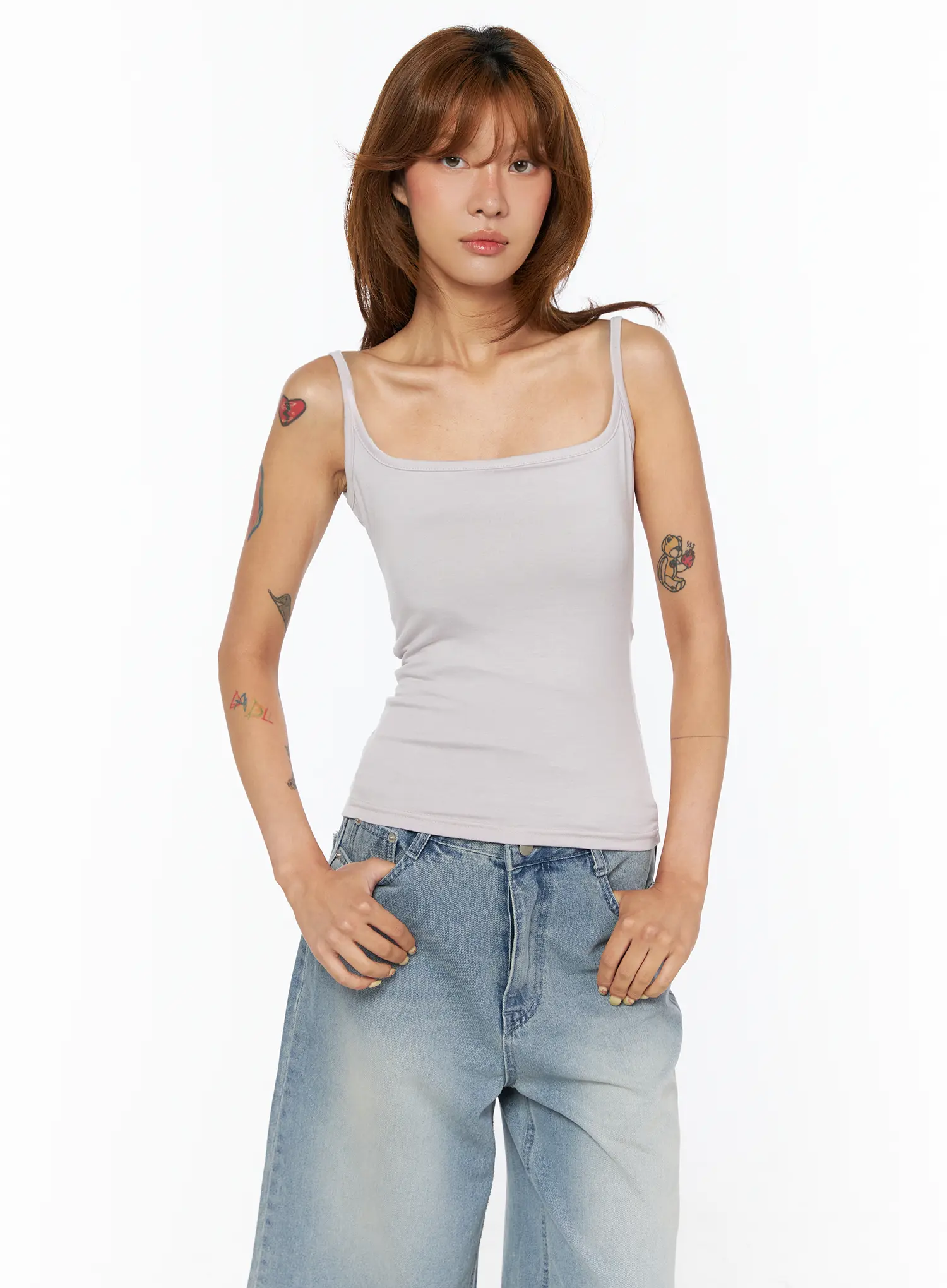 Basic U-Neck Cami Top CU518 - Image 4