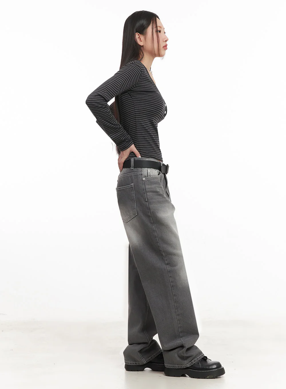 Becca Washed Straight-Leg Jeans IM524 - Image 8