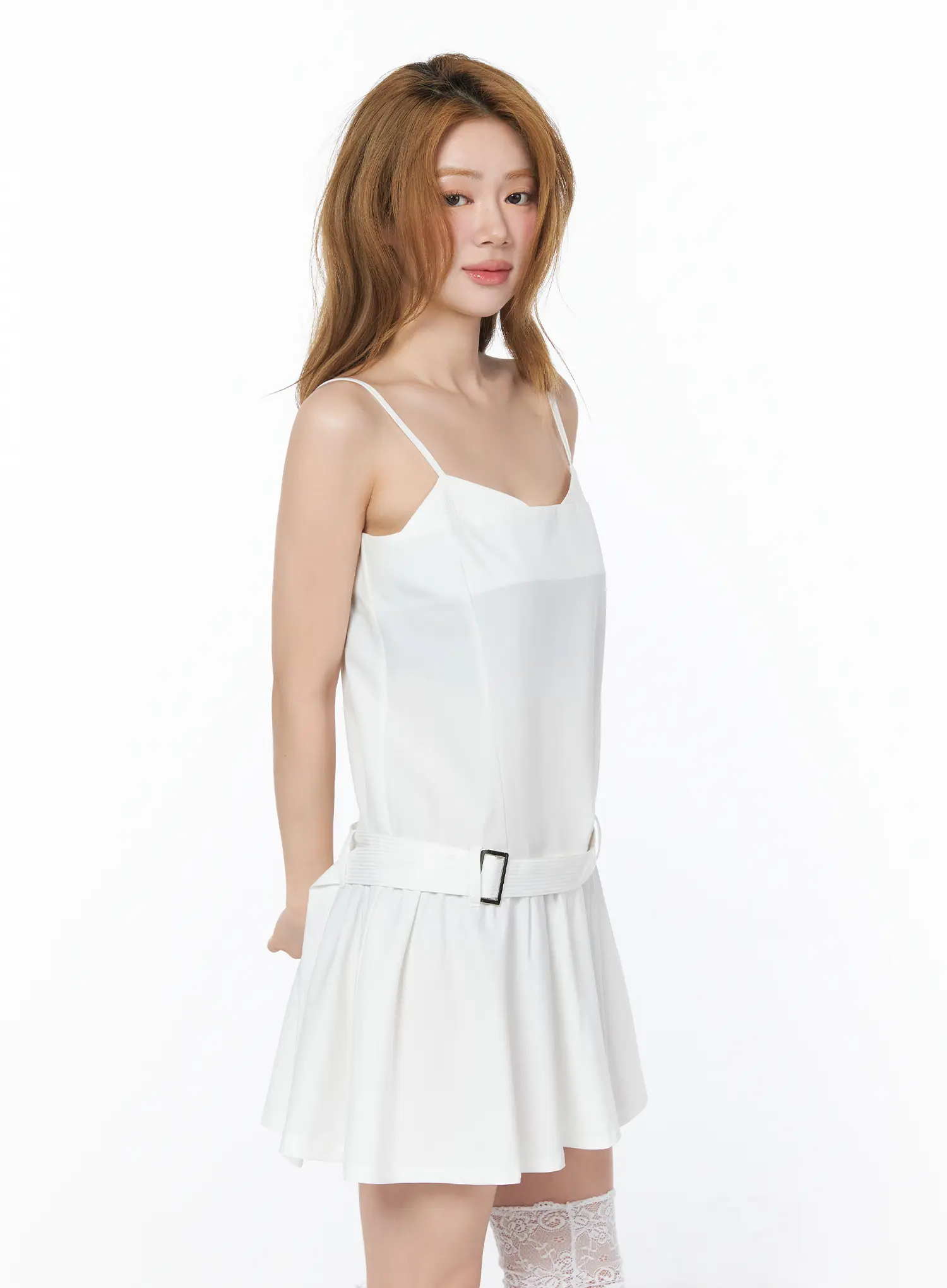 Belted Mini Dress CY506 - Image 6