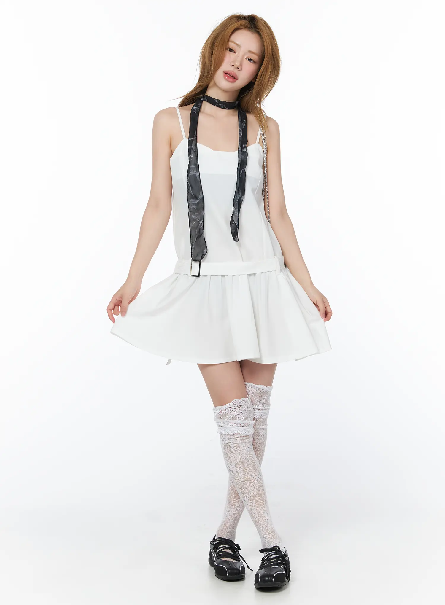 Belted Mini Dress CY506 - Image 7
