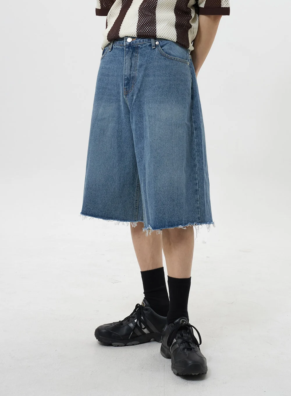 Bermuda Denim Pants Unisex CY322 - Image 2