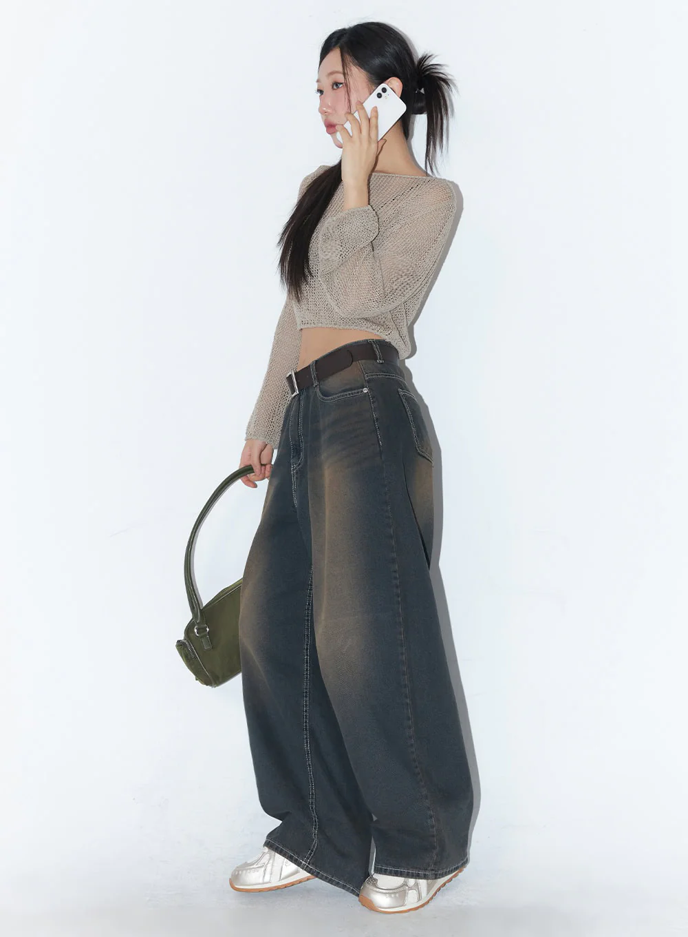 Bethany Vintage Washed Baggy Jeans IA524 - Image 6