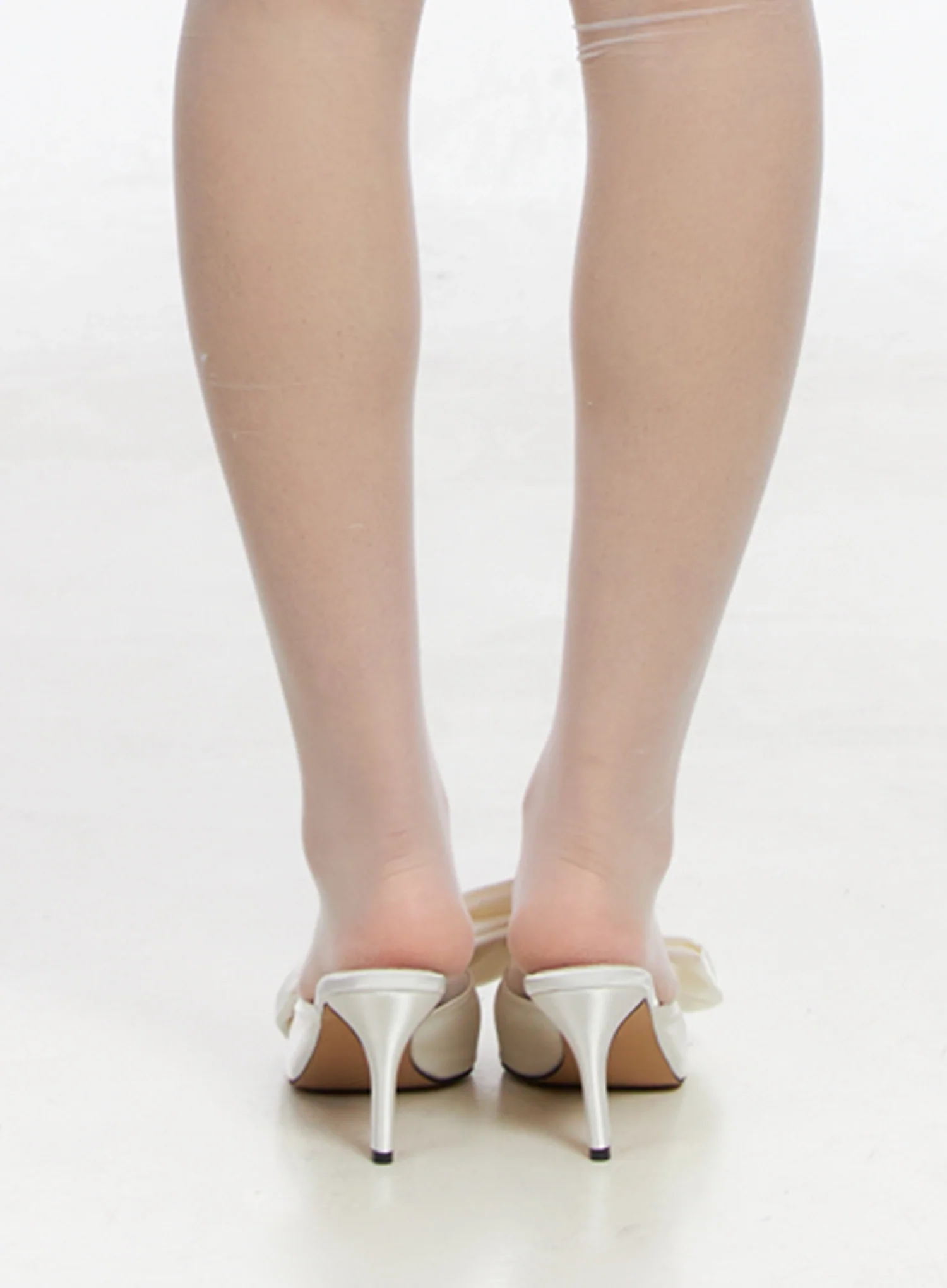 Big Bow Mule Stiletto Pumps IM506 - Image 6