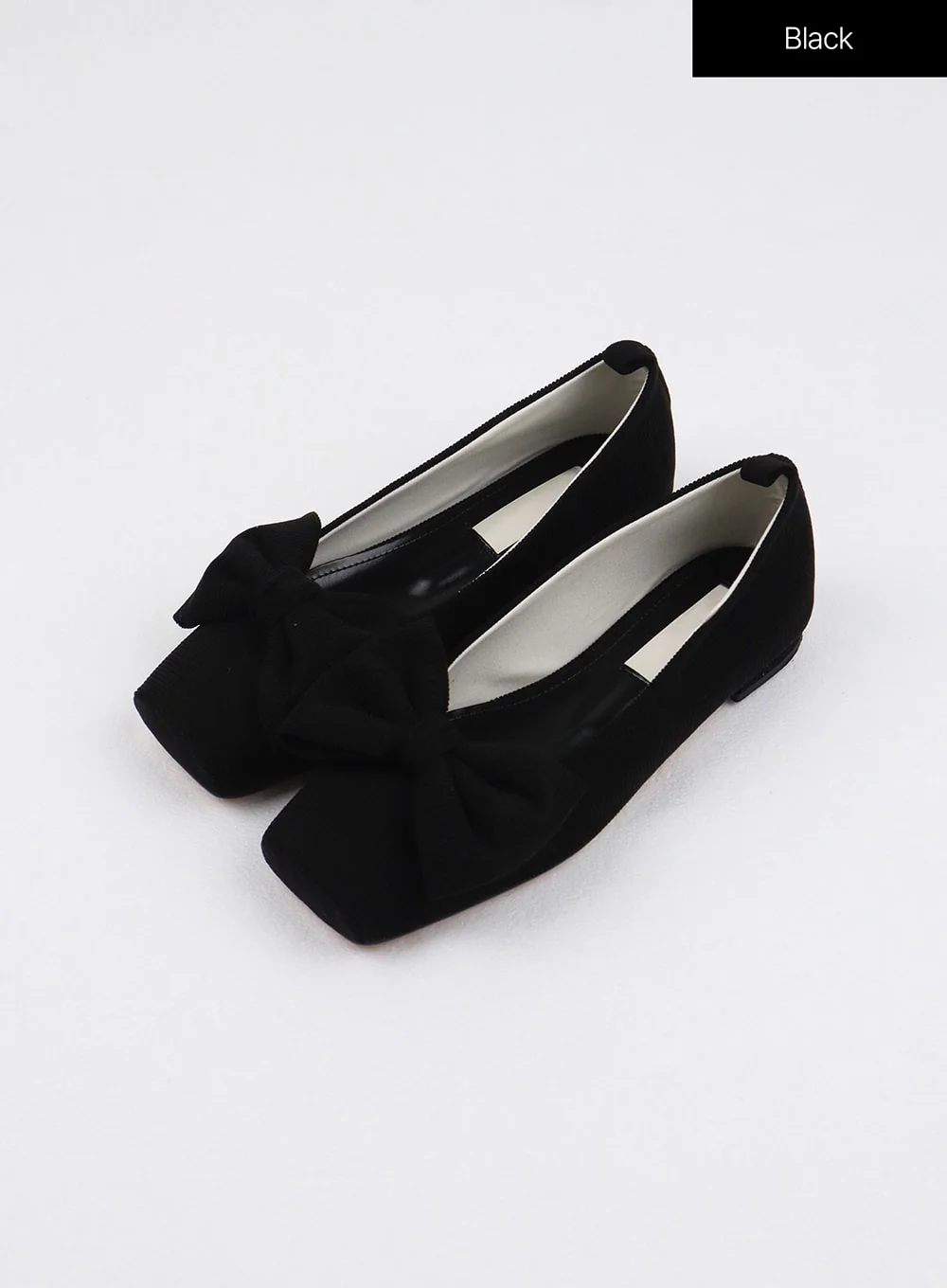 Big Bow Square Toe Flats OJ405 - Image 10