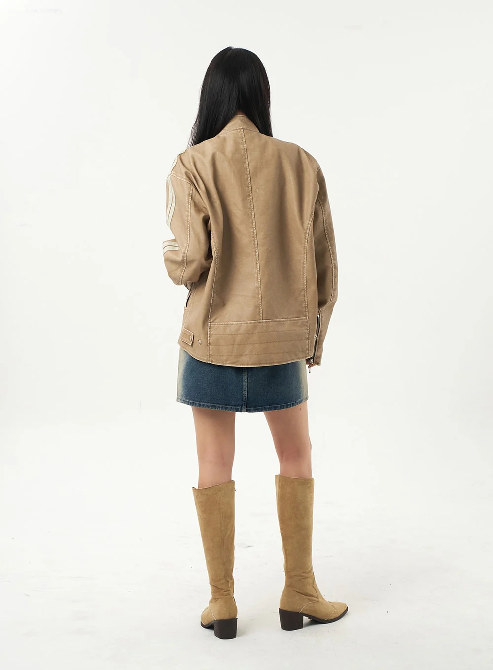 Biker Jacket Unisex CA325 - Image 12