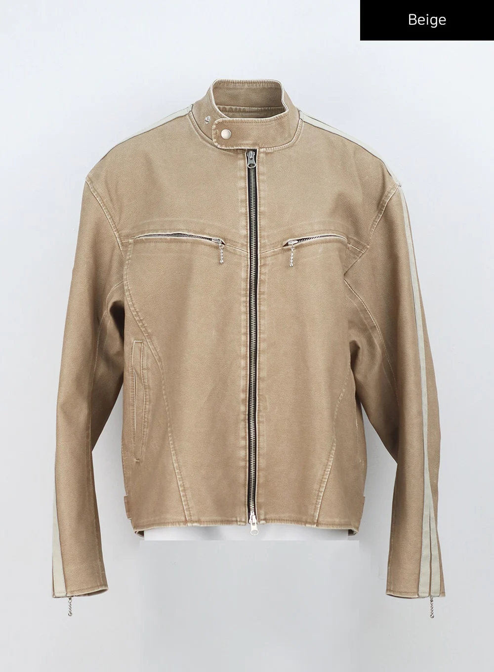 Biker Jacket Unisex CA325 - Image 14
