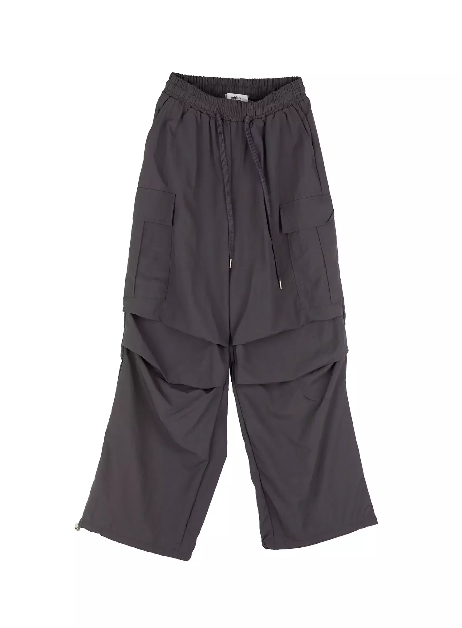Black Utility Wide-Fit Cargo Pants IC503 - Image 19