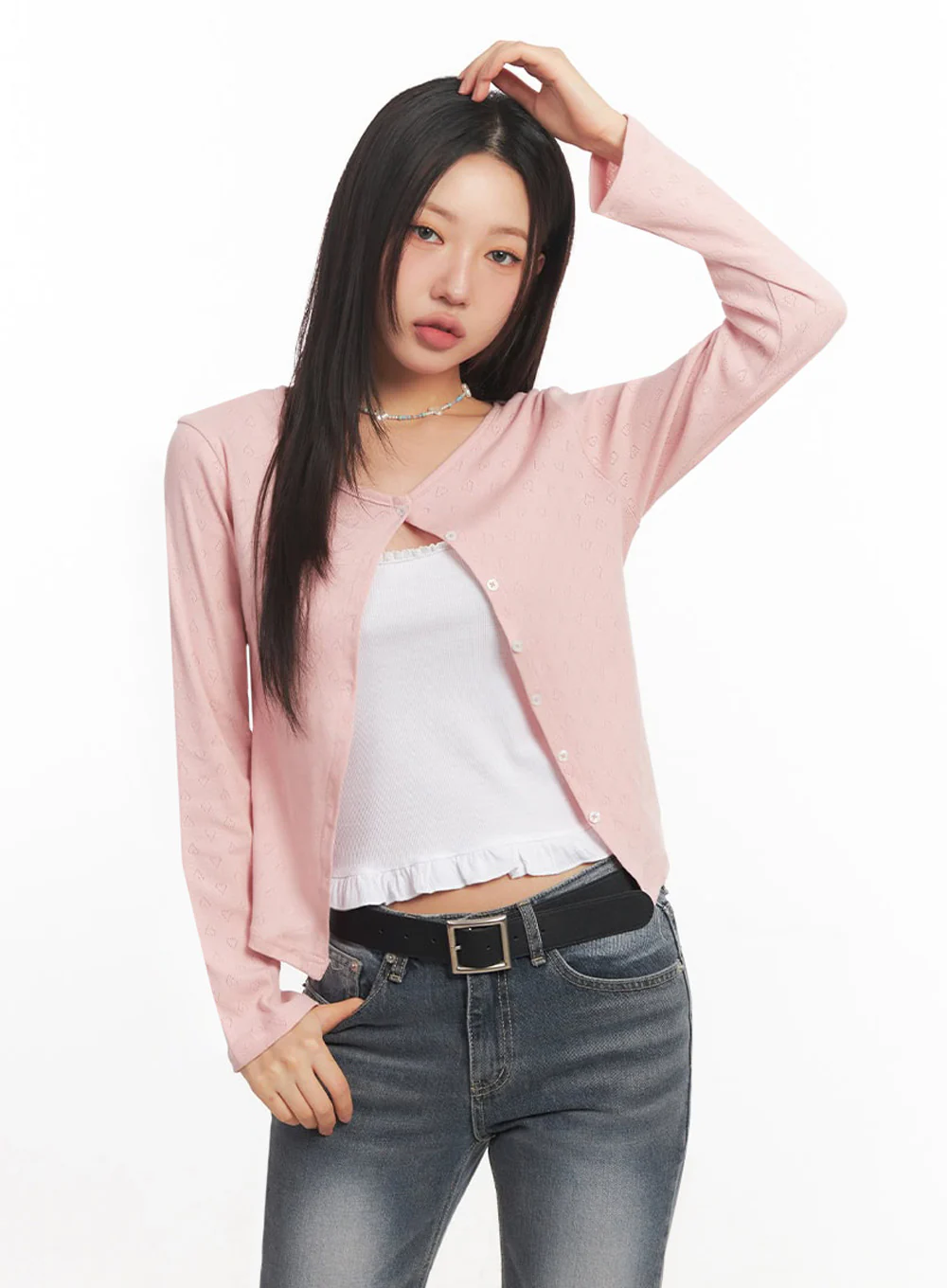 Blossom Buttoned Cardigan IA524 - Image 7