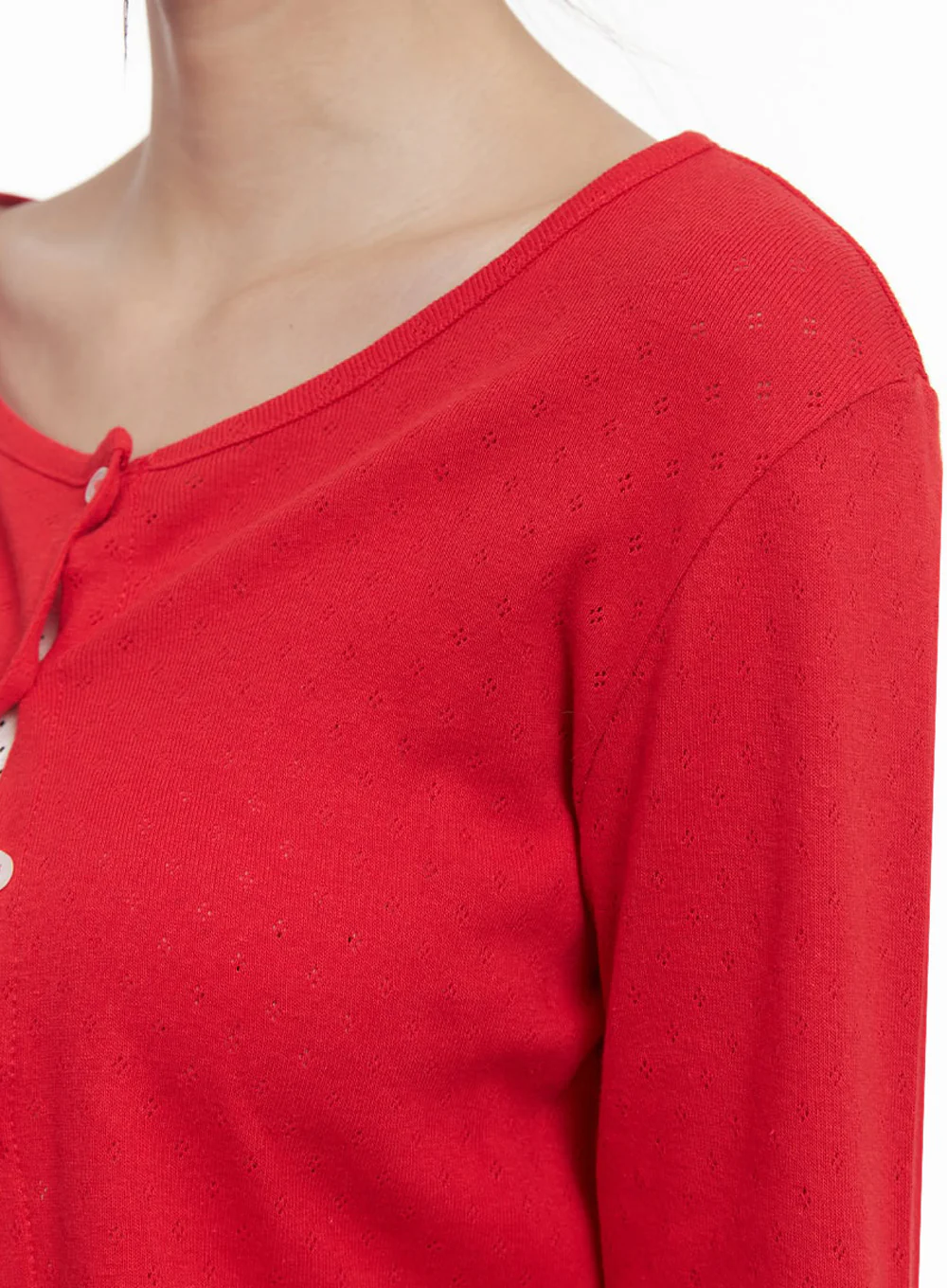 Boat-Neck Crop Cardigan IJ530 - Image 3
