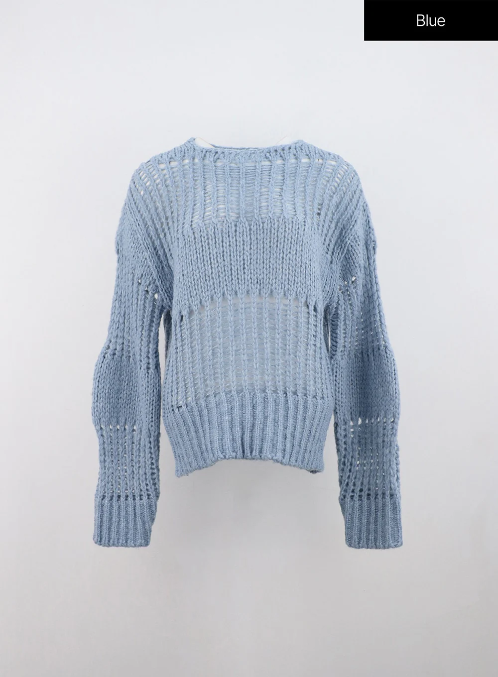 Boat Neck Mesh Knit Sweater ON324 - Image 10