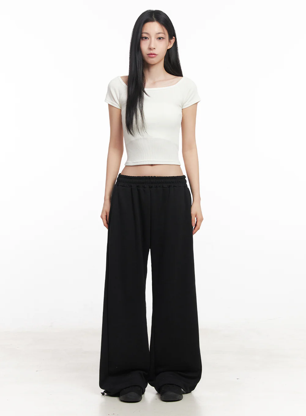 Boatneck Cropped Tee IY516 - Image 5