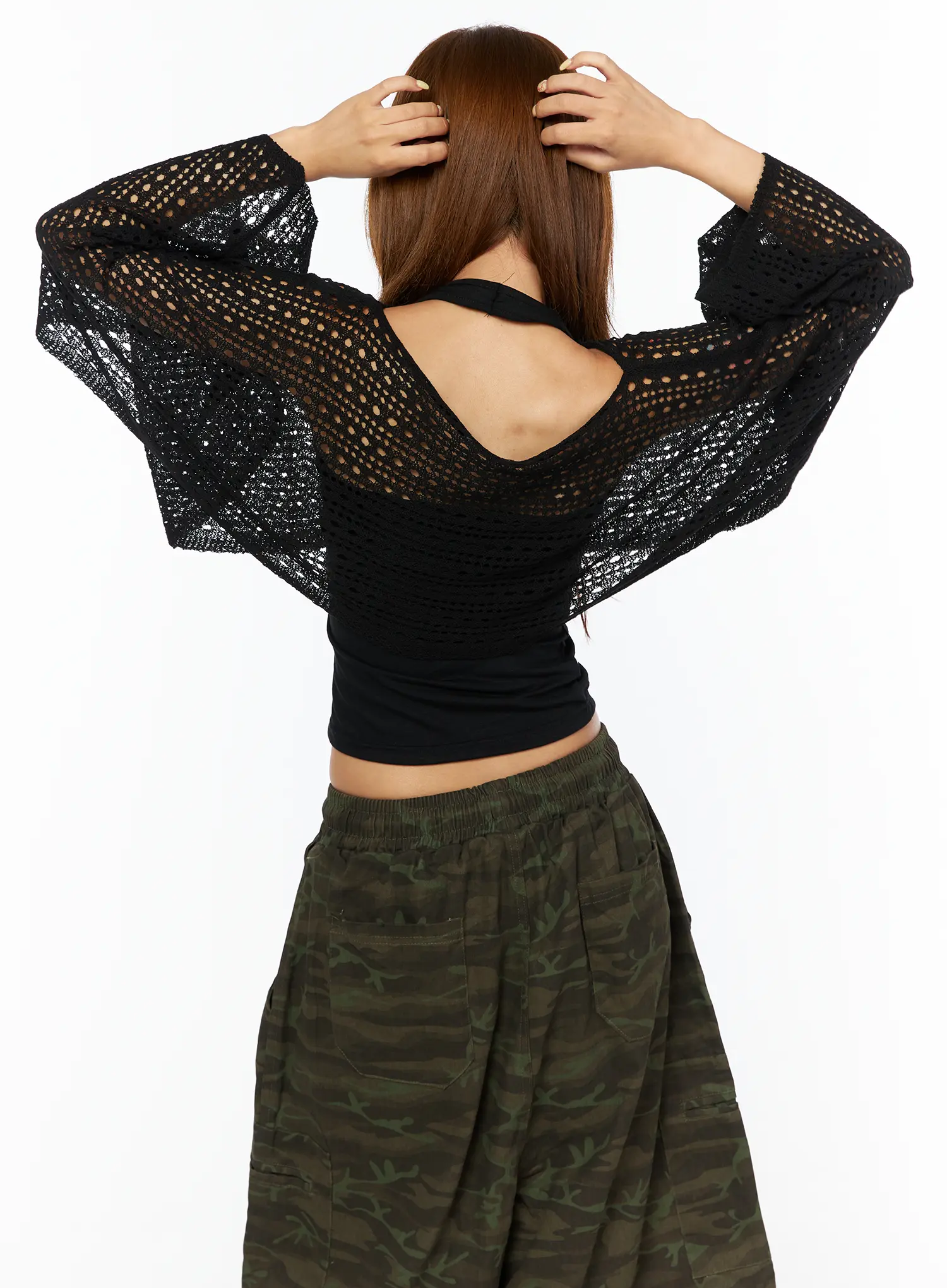 Boatneck Knit Long Sleeve Top CU517 - Image 9