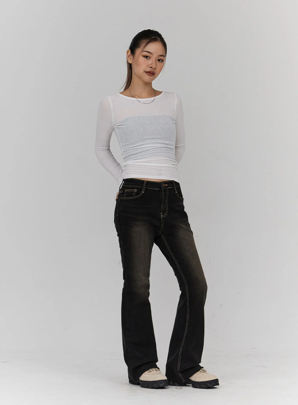 Bootcut Denim Pants CN18 - Image 10