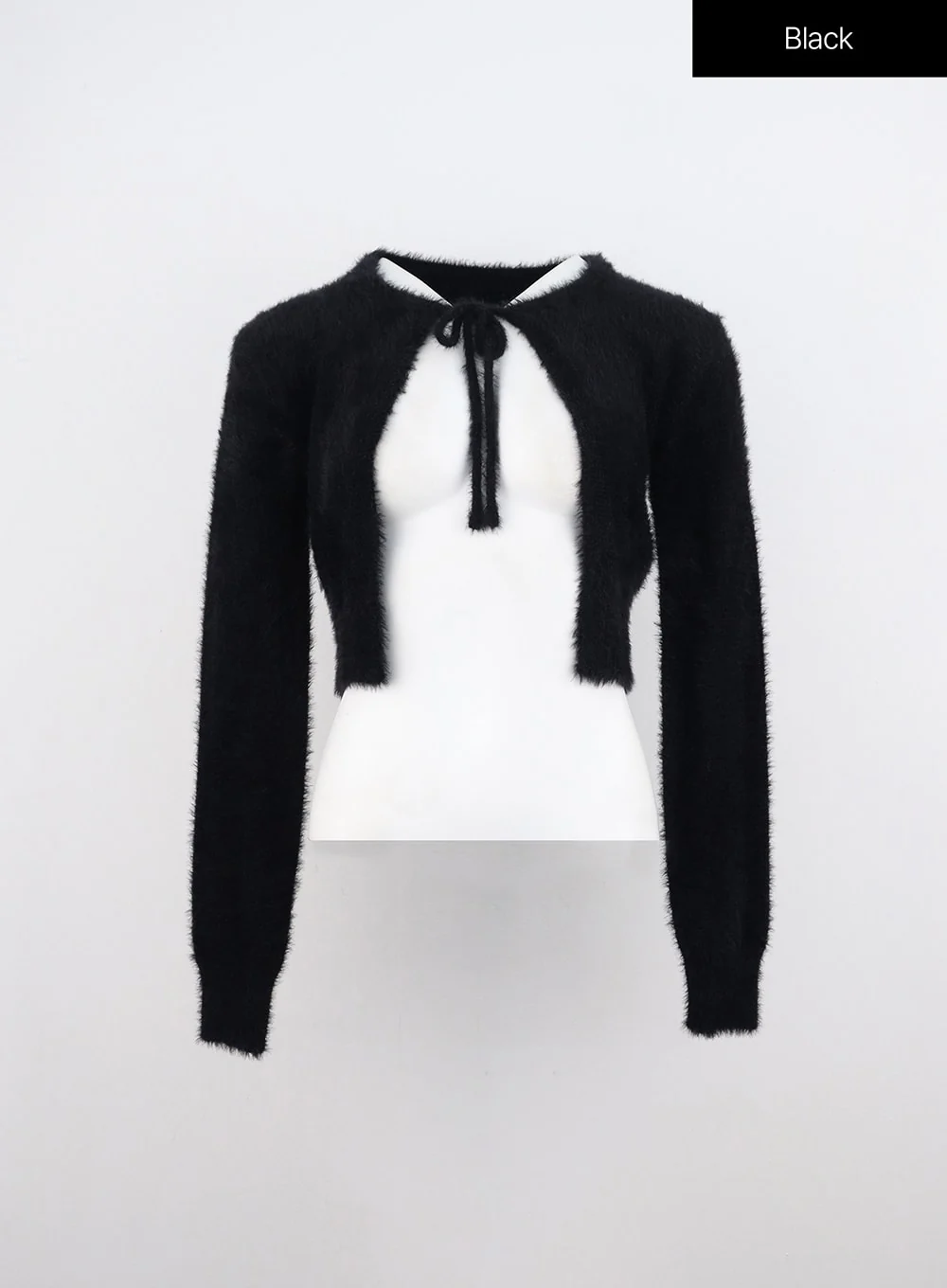 Bouclé Ribbon Tie Bolero OO316 - Image 8