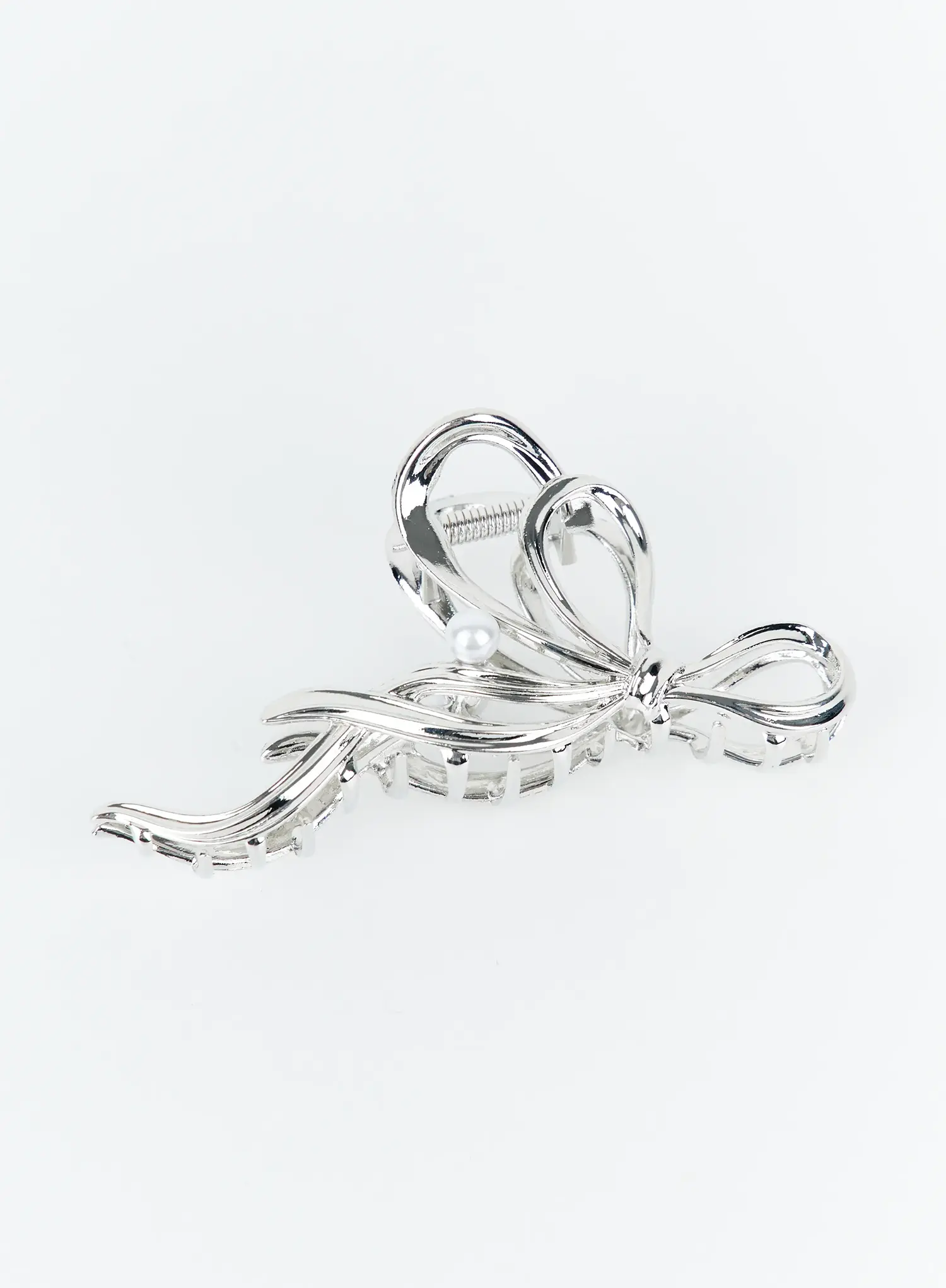 Bow Pearl Detail Claw Clip IY511 - Image 5