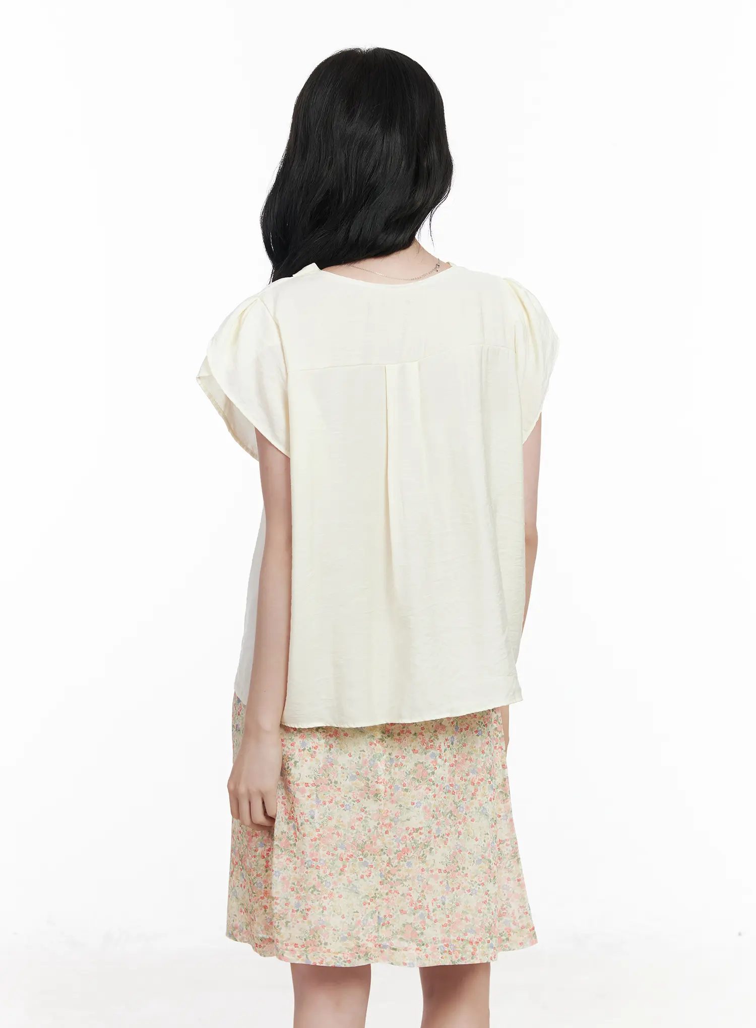 Bow Tie Short Sleeve Blouse CA509 - Image 10
