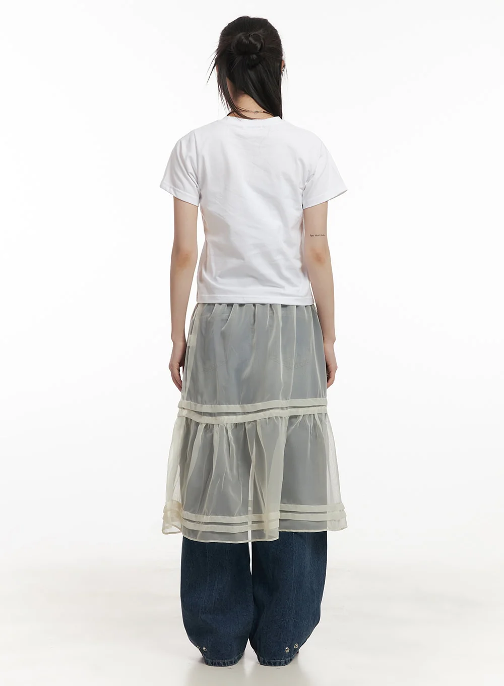 Bri Oversized Buttoned Baggy Jeans CF518 - Image 8