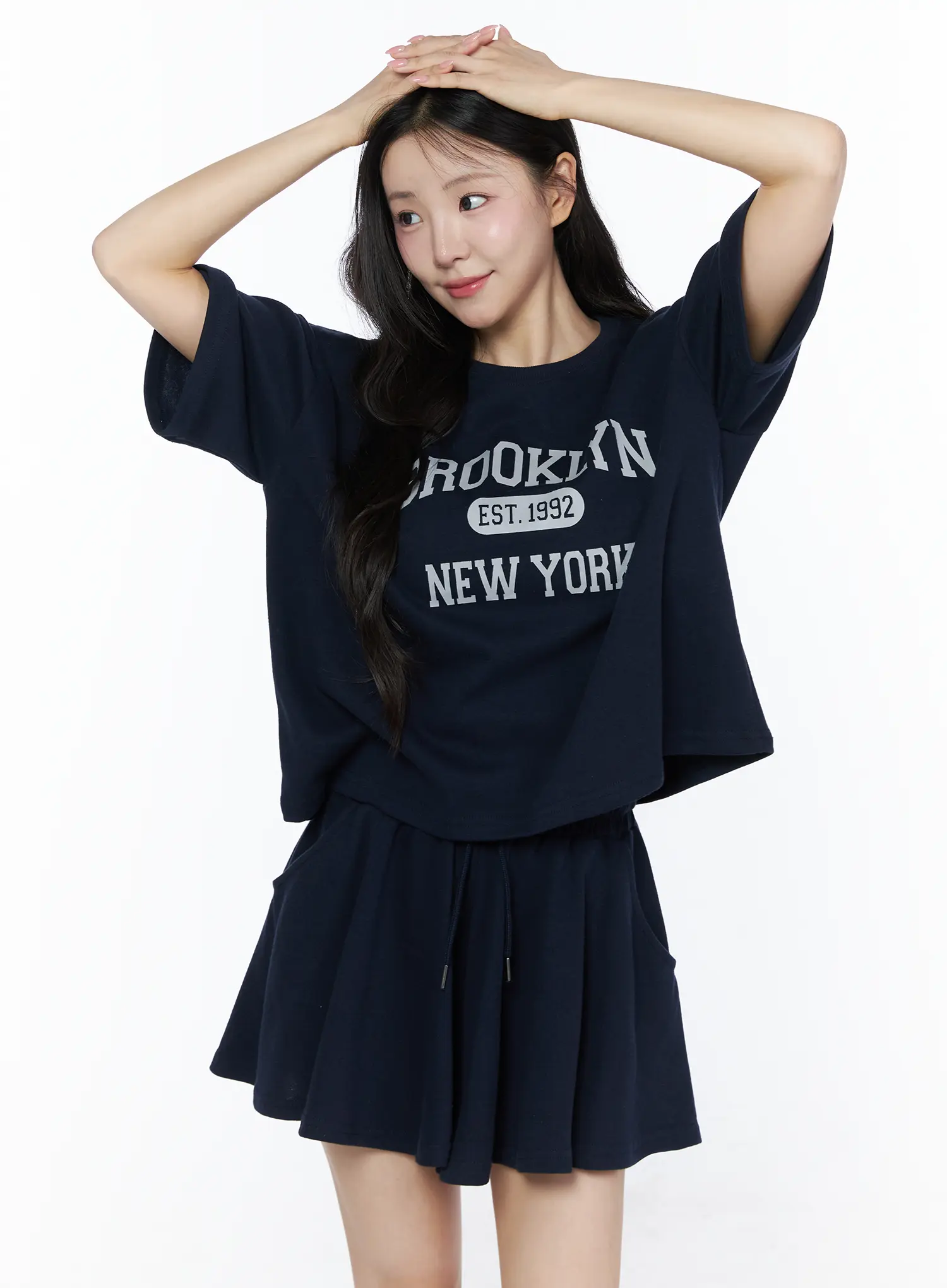 Brooklyn Grahic Tee & Mini Skort Set IU525 - Image 4