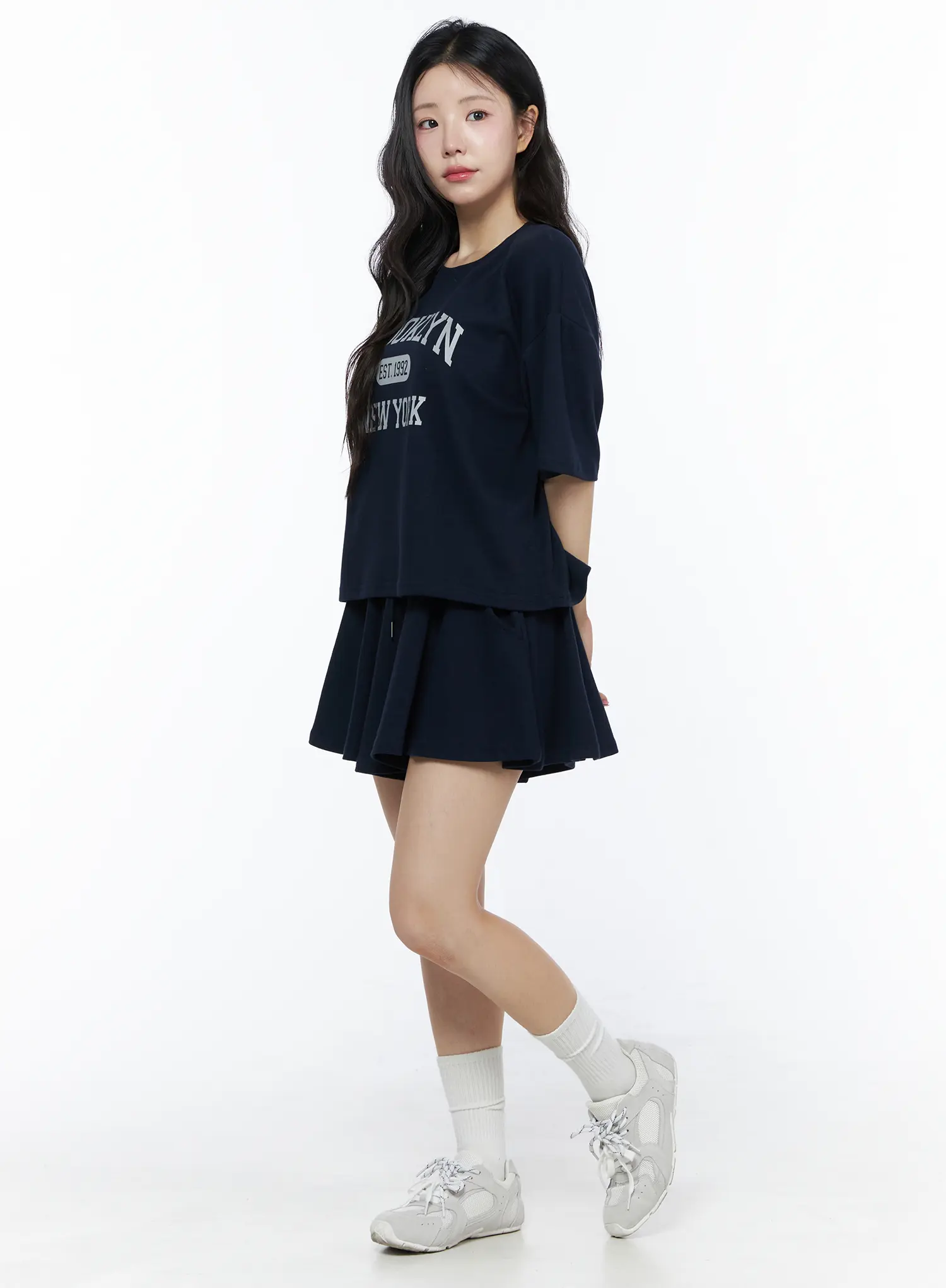 Brooklyn Grahic Tee & Mini Skort Set IU525 - Image 5