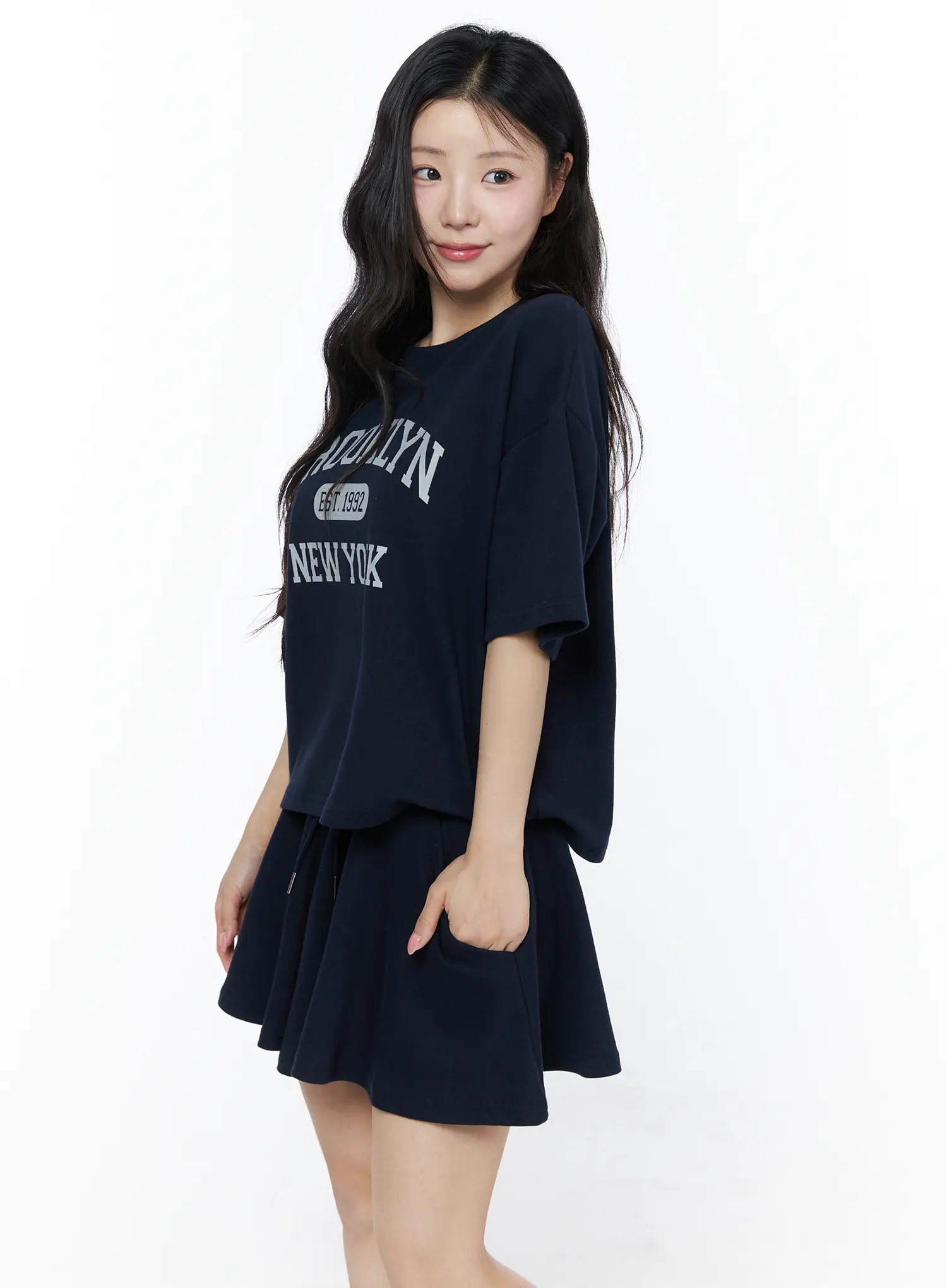 Brooklyn Grahic Tee & Mini Skort Set IU525 - Image 7