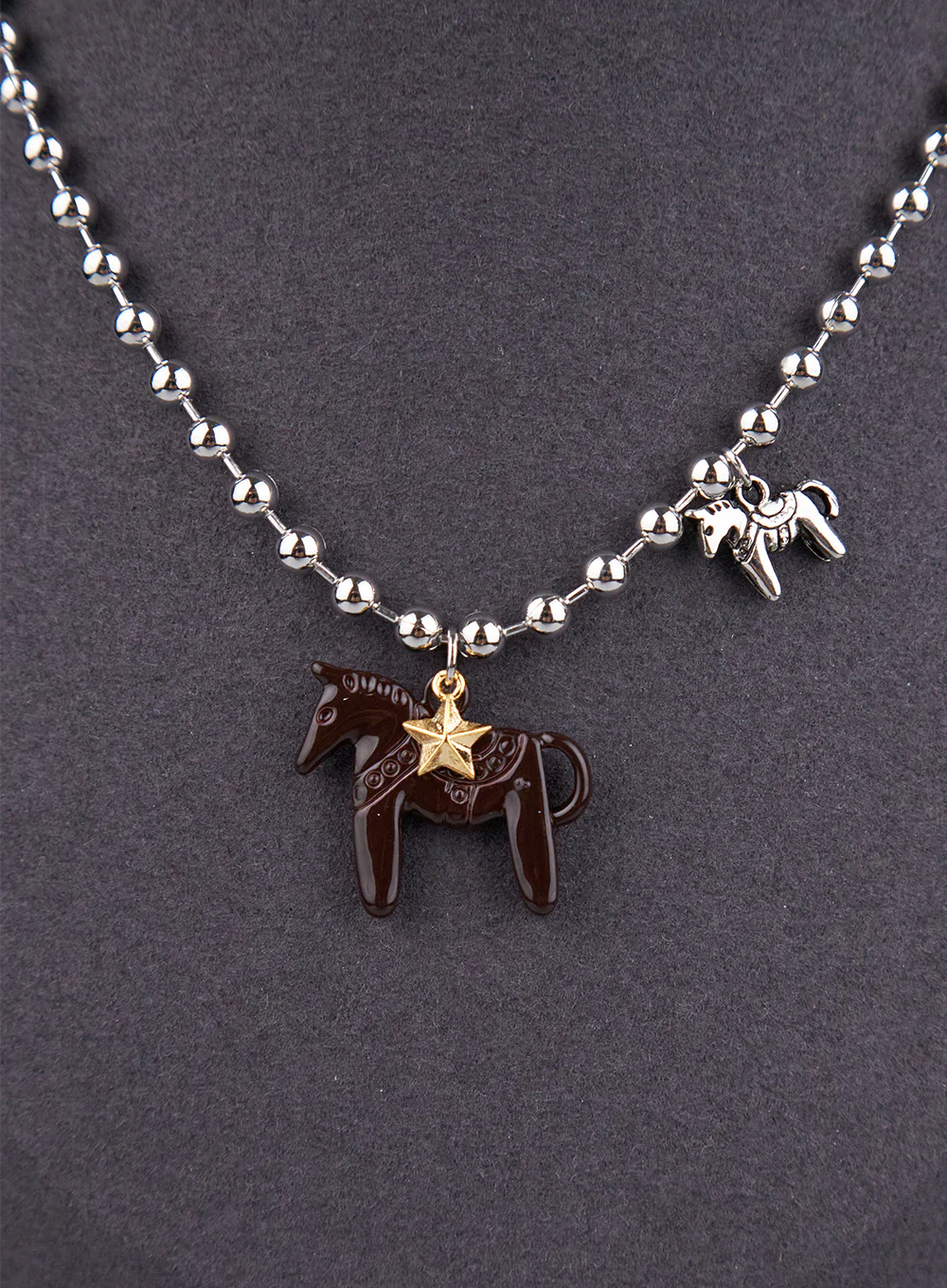 Brown Horse Necklace CJ521 - Image 6