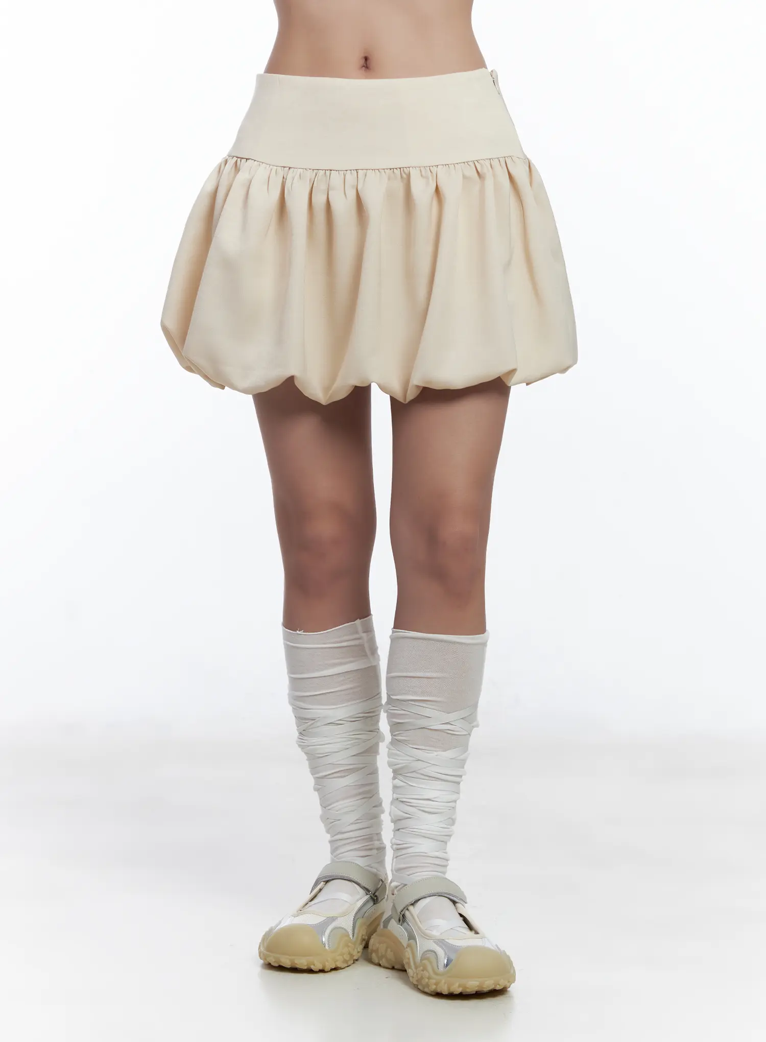 Bubble Hem Mini Skirt CJ530 - Image 2