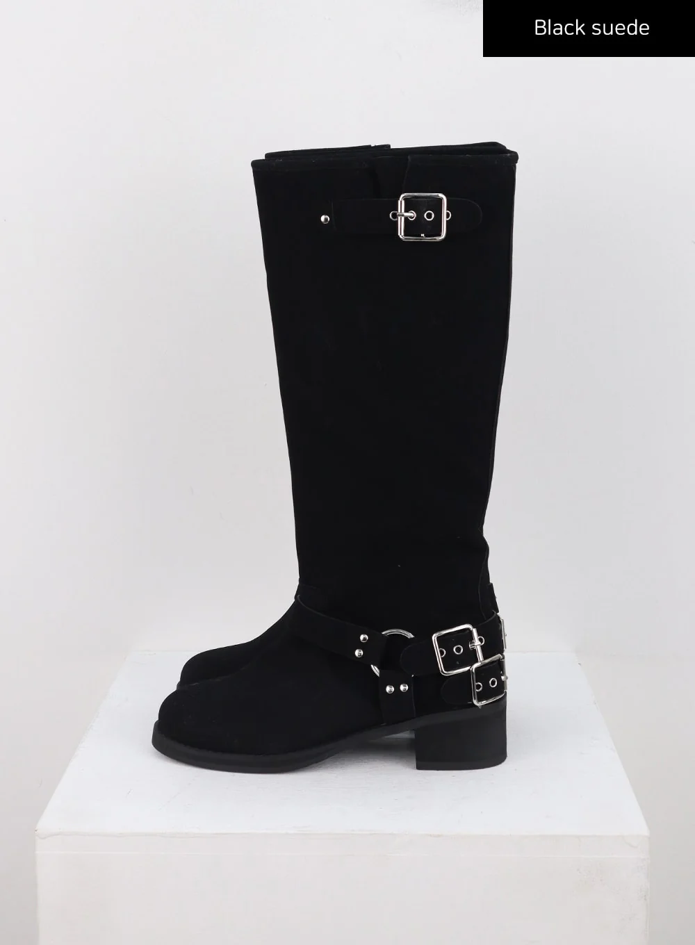 Buckle Faux Leather Boots CN315 - Image 10