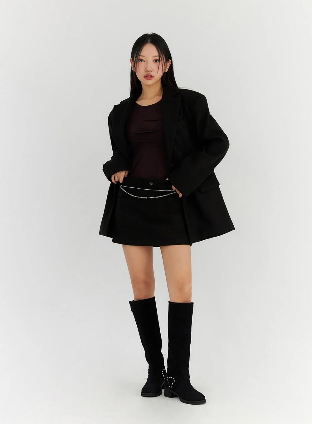 Buckle Faux Leather Boots CN315 - Image 5