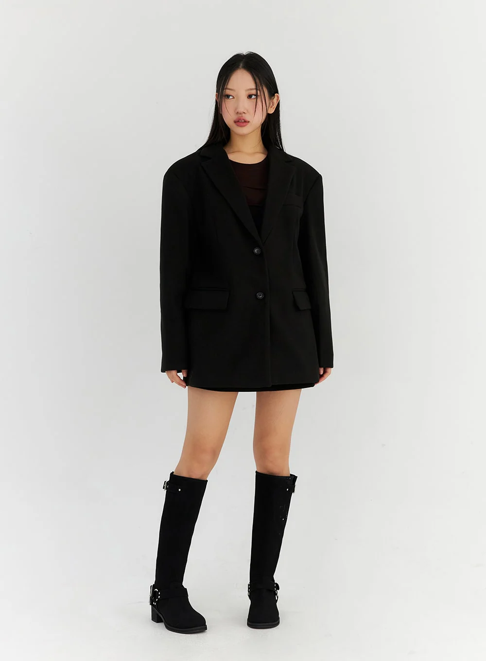 Buckle Faux Leather Boots CN315 - Image 6
