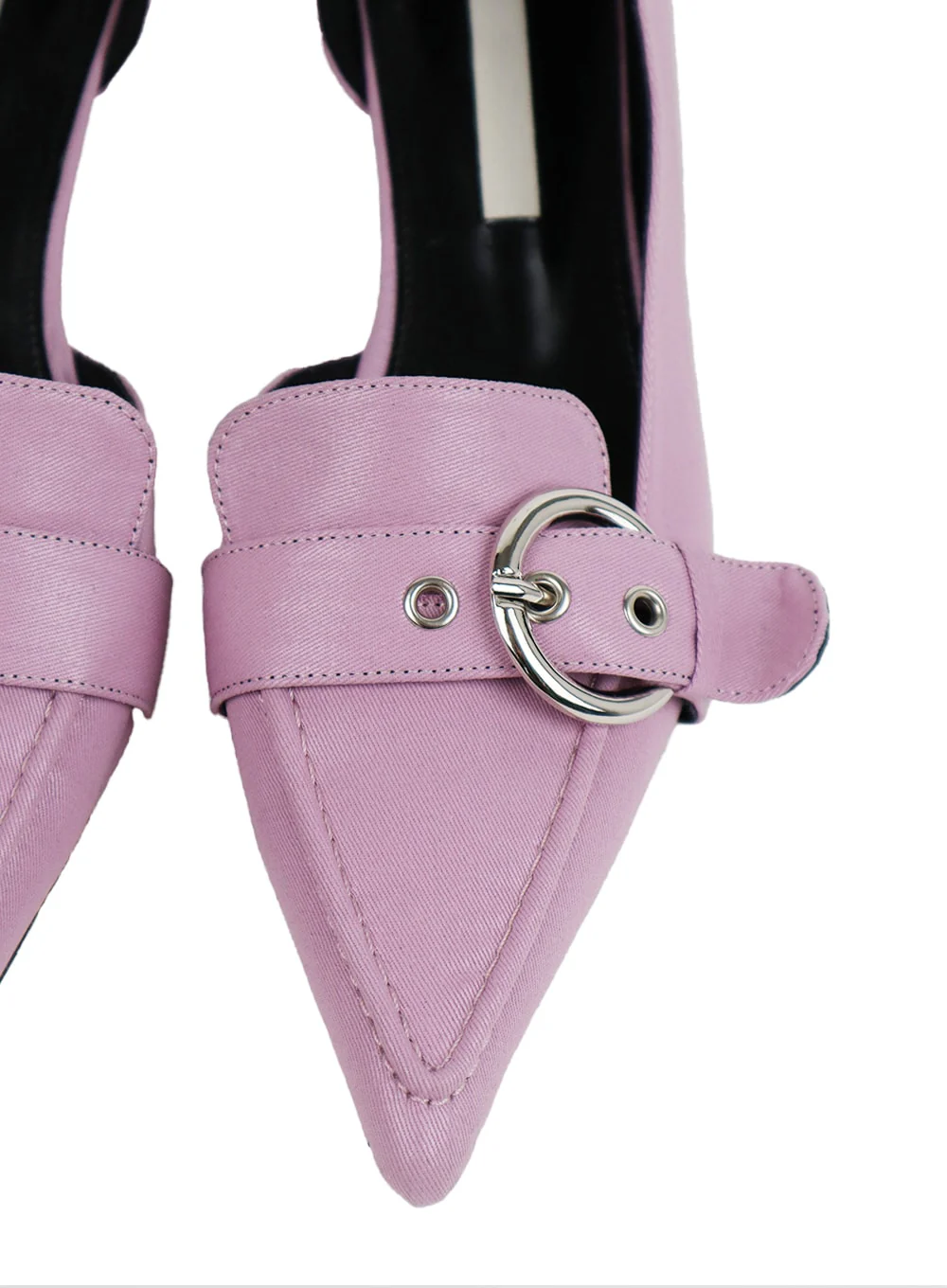 Buckle Heeled Mules IF423 - Image 8
