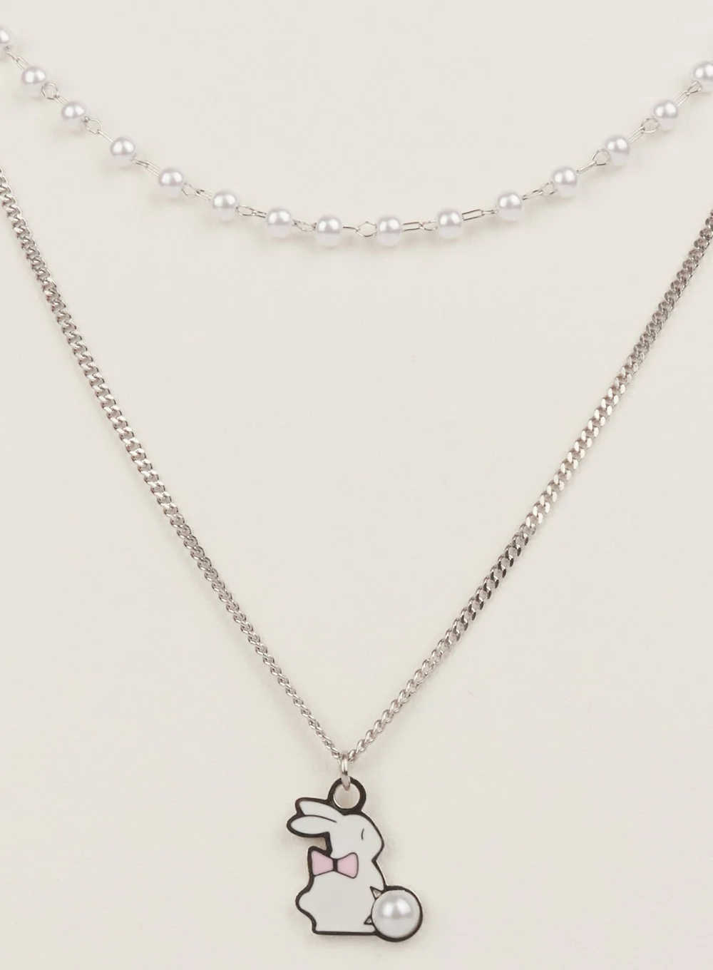 Bunny Rabbit Layer Necklace IM528 - Image 3