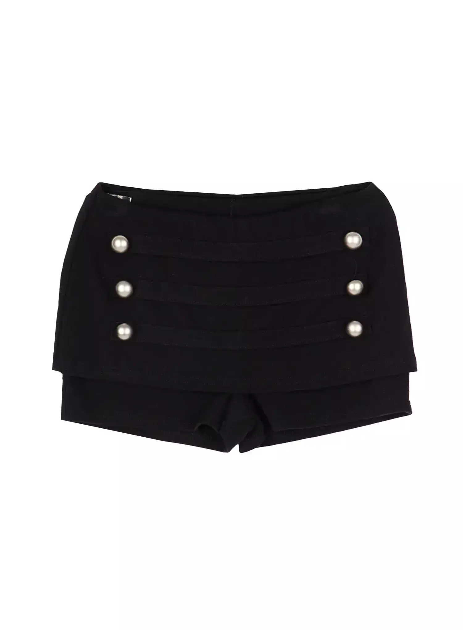 Button Accent Mini Shorts IU512 - Image 14