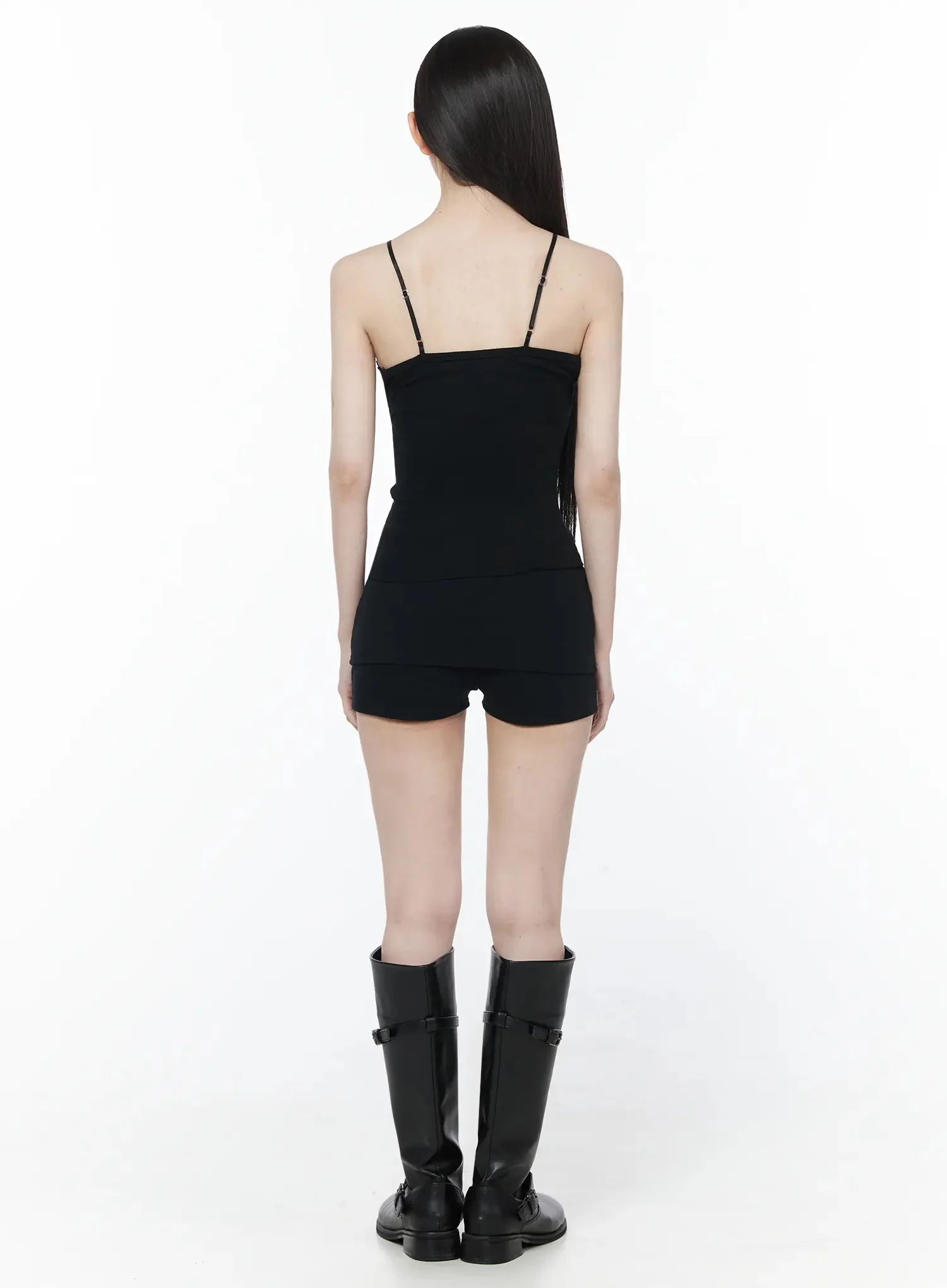 Button Accent Mini Shorts IU512 - Image 8
