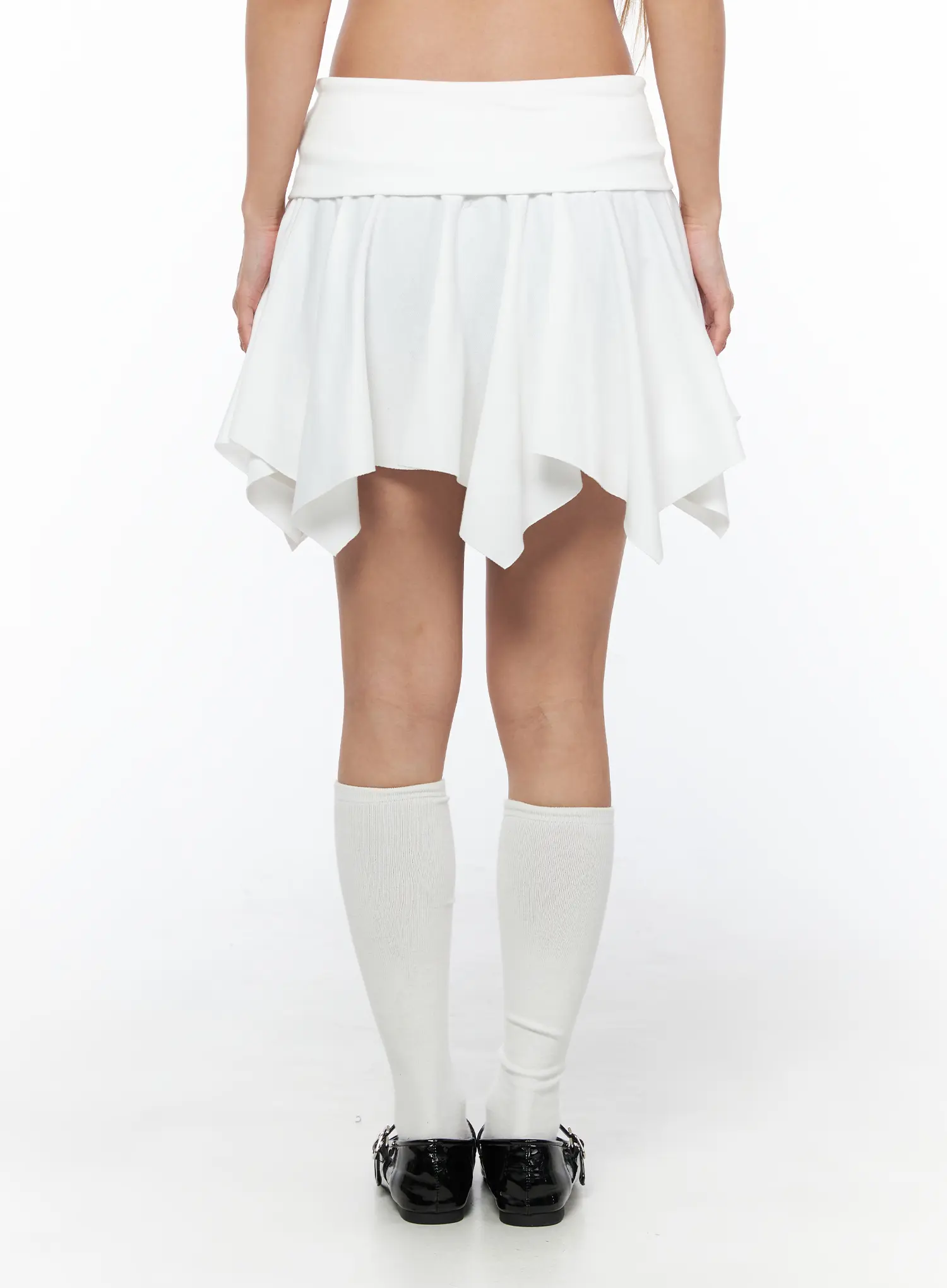 Button Flare Mini Skirt CU524 - Image 4