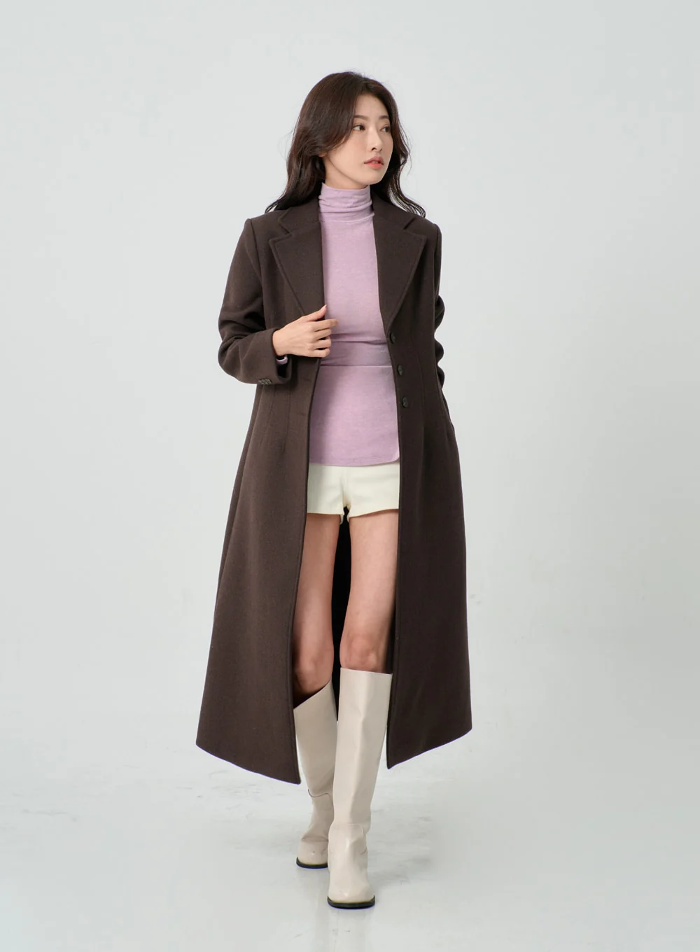 Button Long Coat IO31 - Image 2